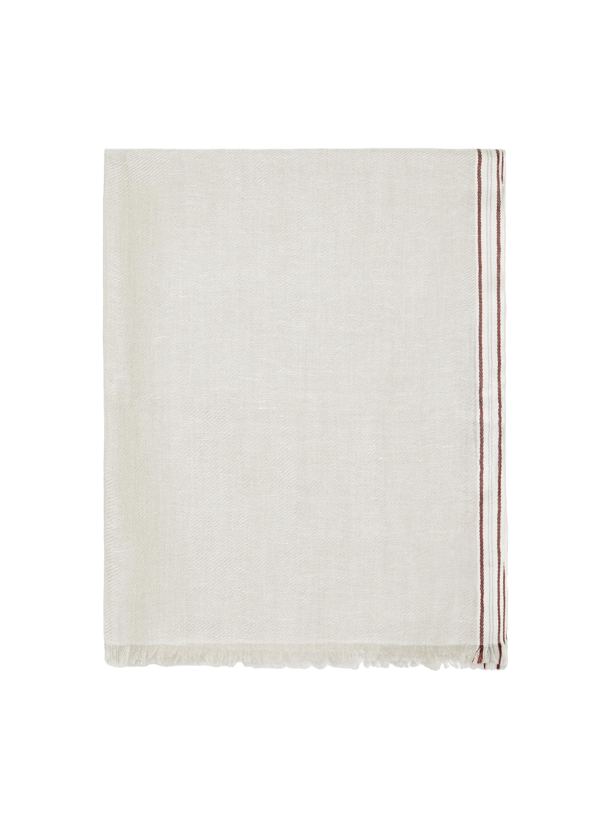 Brunello Cucinelli Men's Linen, Cashmere and Silk Denim Effect Twill Scarf - Panama