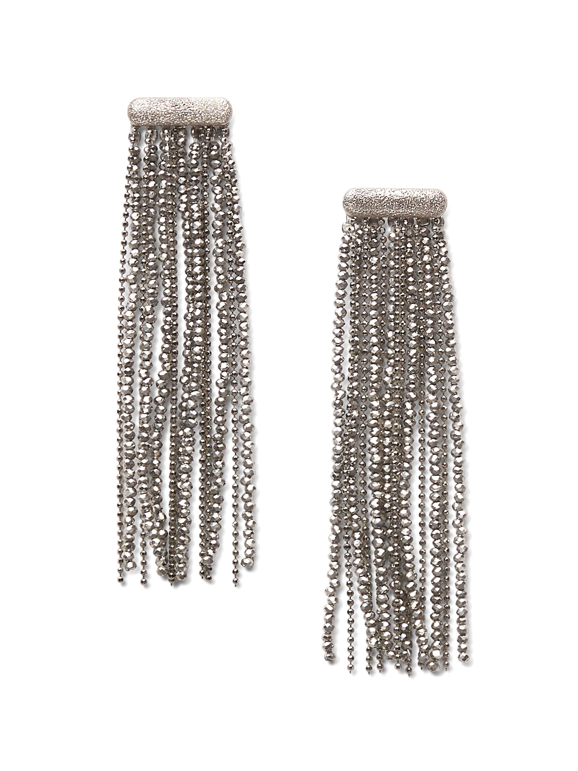 Brunello Cucinelli Women's Vetro and Sterling Silver Earrings - Silver