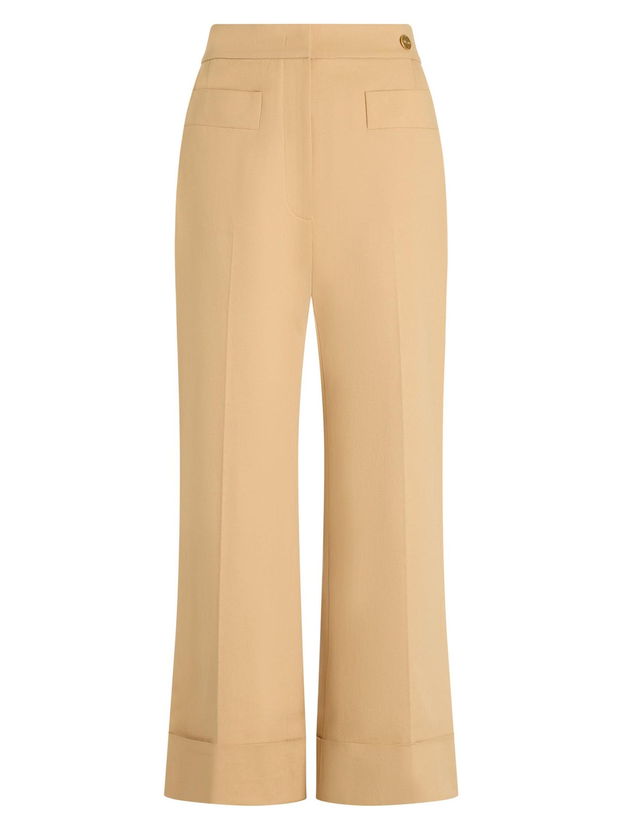 Callas Milano Women's Brody Cropped-Cuff Pants - Pale Camel