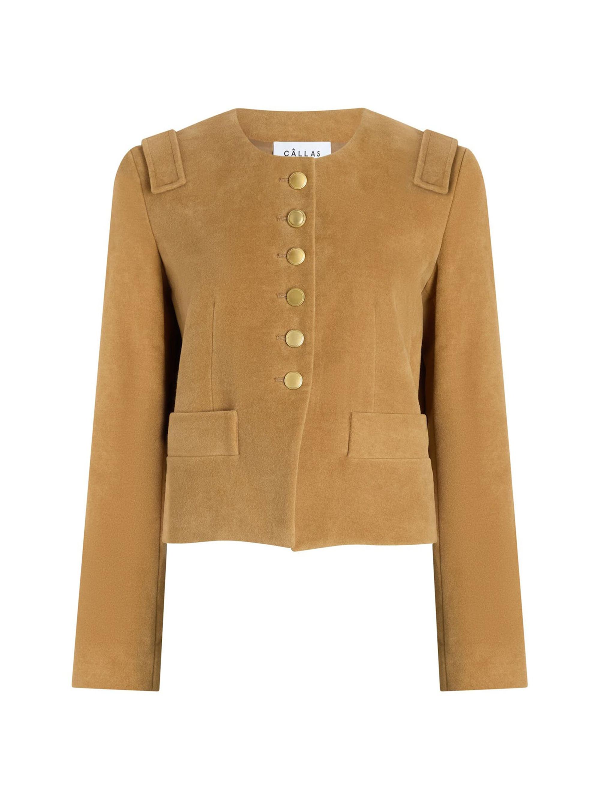 Callas Milano Women's Aubrey Cropped Jacket - Camel