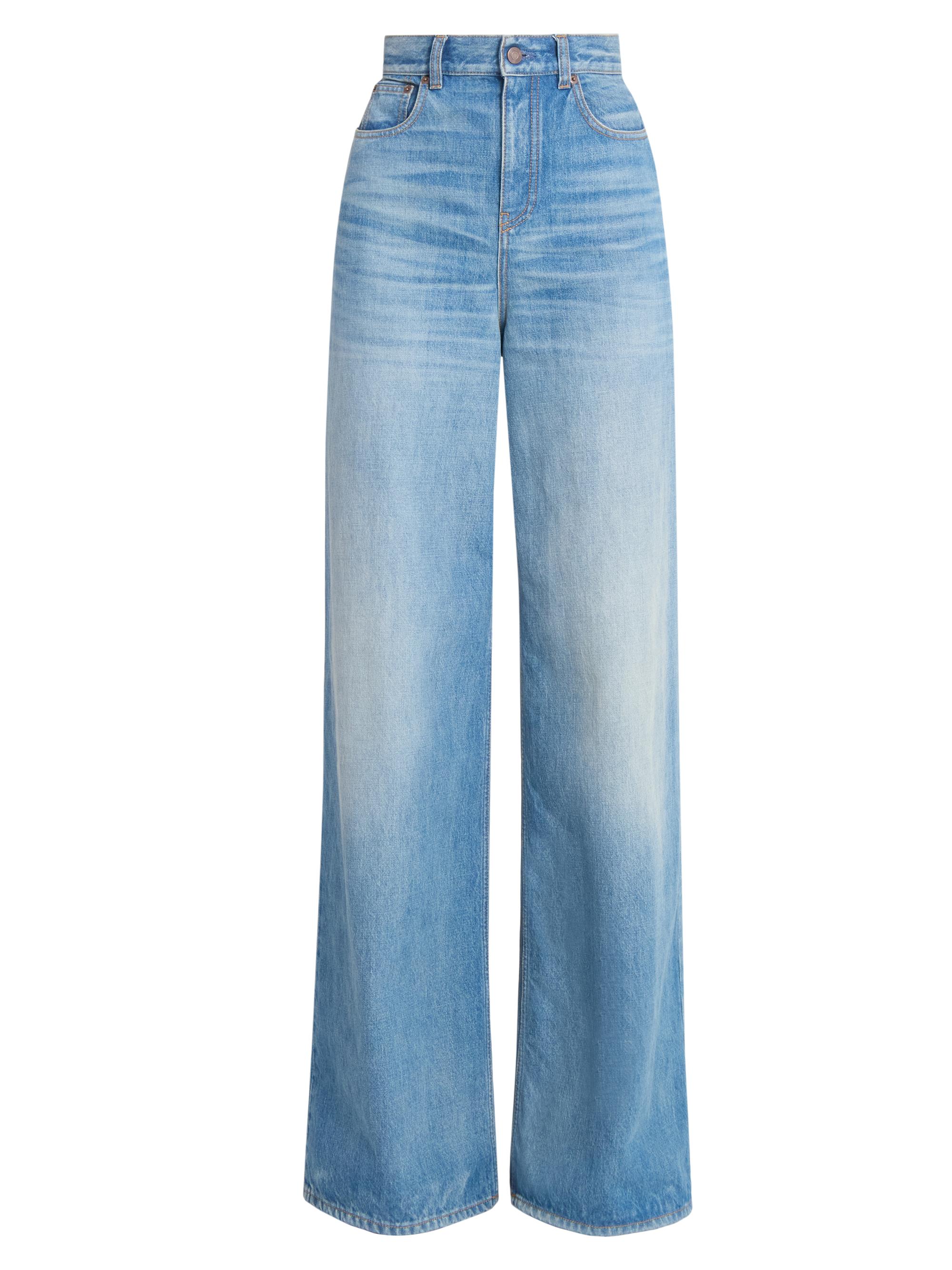 Chloé Women's High-Rise Wide-Leg Jeans - Dream Blue