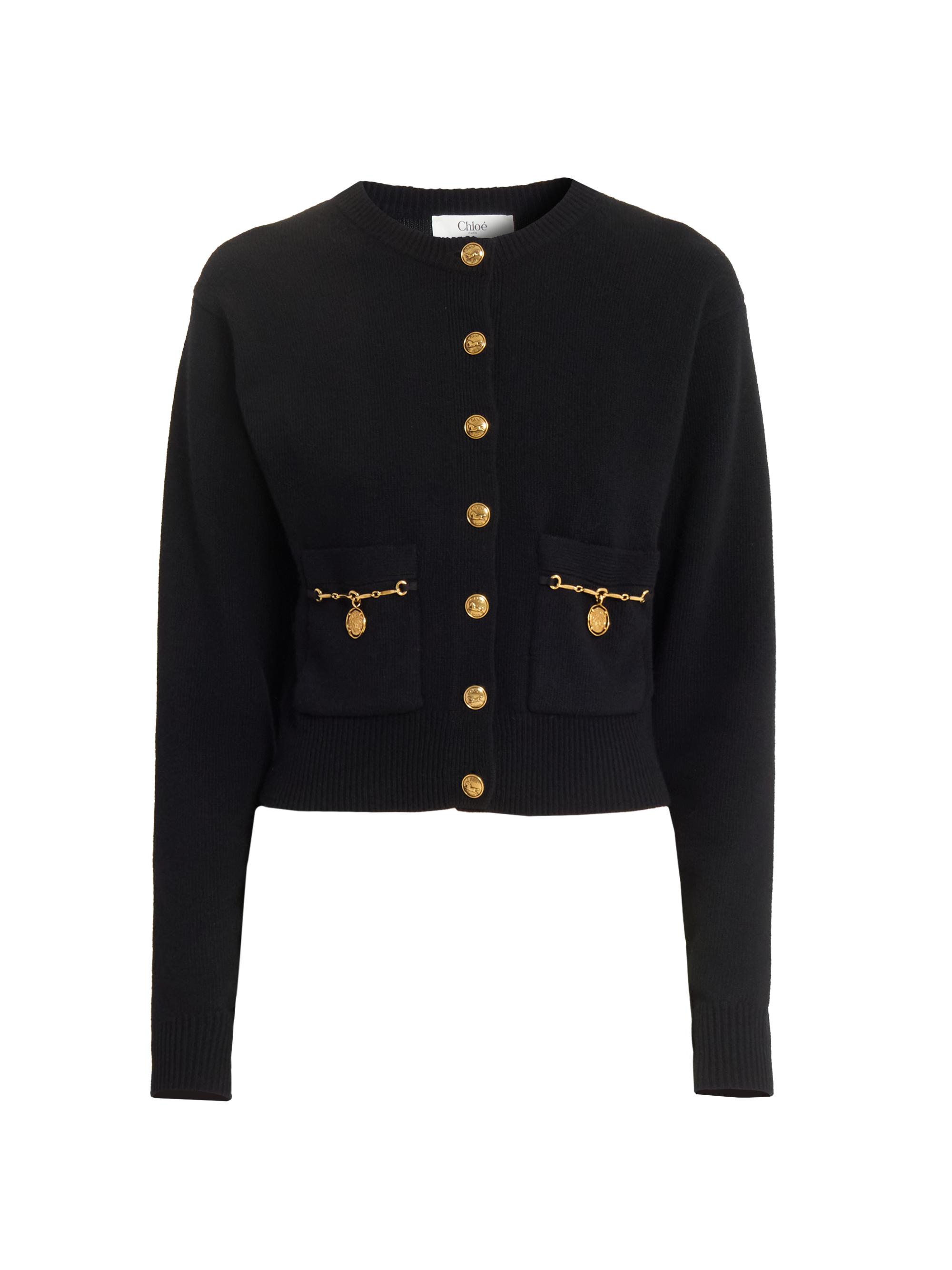Chloe カーディガン Chloé - Women's Heart Logo Wool-Cashmere Cardigan