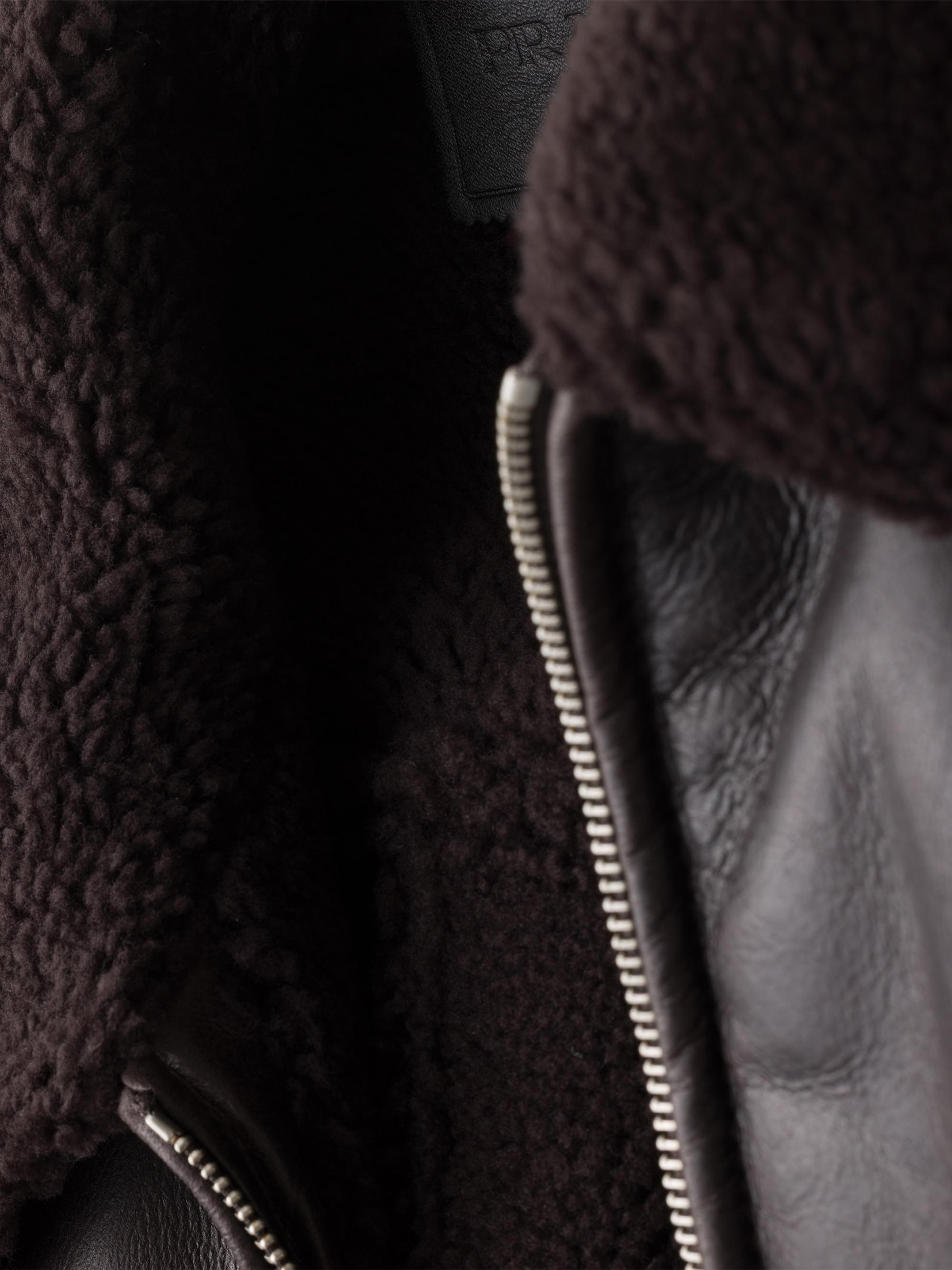 Prada Leather and Shearling Jacket | Saks Fifth Avenue
