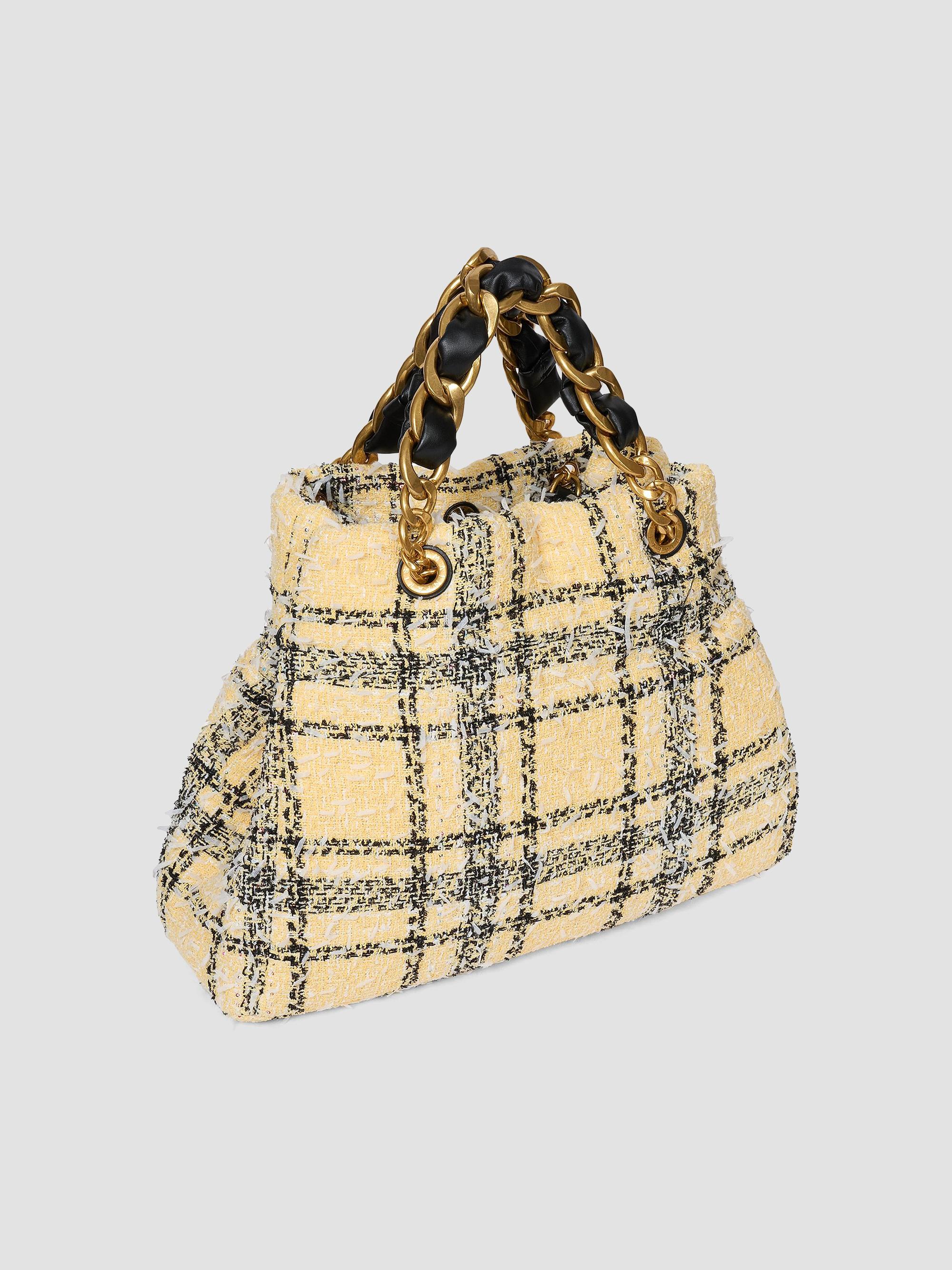 Silk Cotton Tweed Handle Bag Sand インテリア | 商品 | つたうの通販