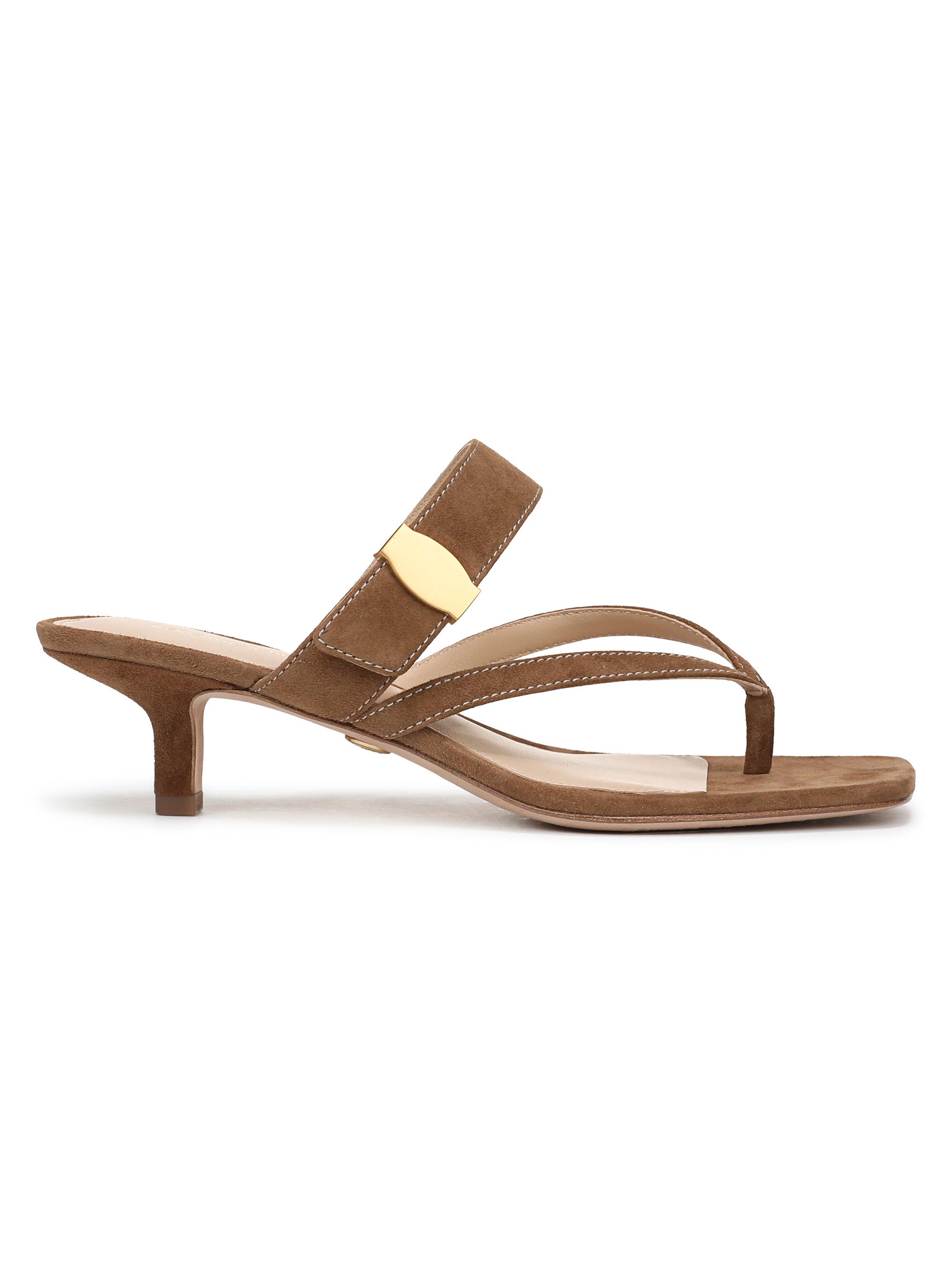 Veronica Beard Women's Salva Dash 45MM Suede Sandals - Chestnut