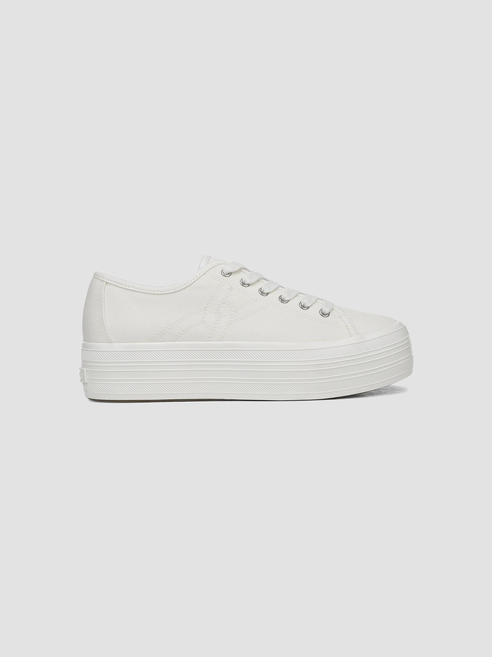 Veronica Beard Women's Truett Low-Top Canvas Platform Sneakers - Coconut | Thumbnail 5