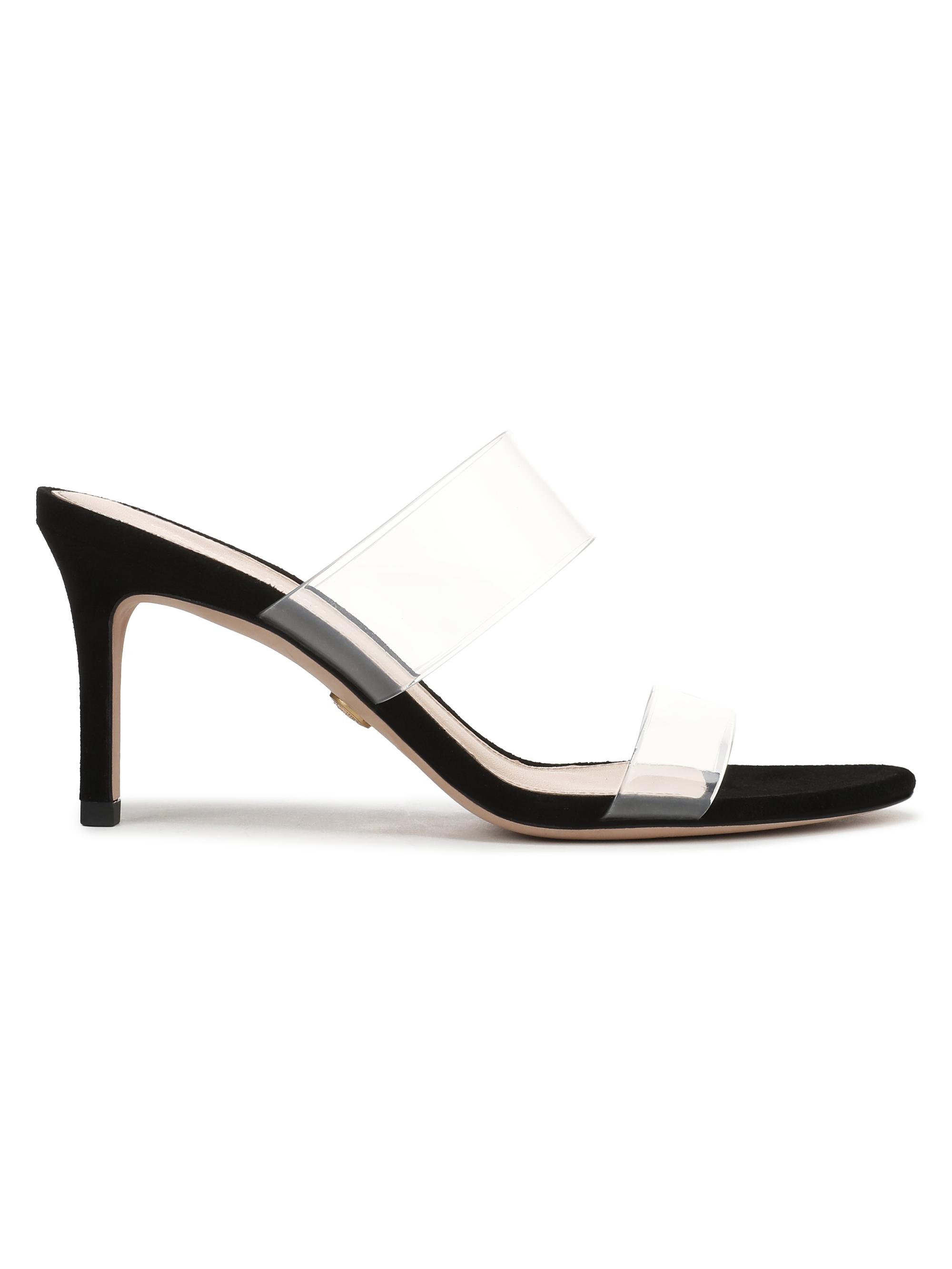 Veronica Beard Women's Asha 75MM Transparent Stiletto Sandals - Clear Black