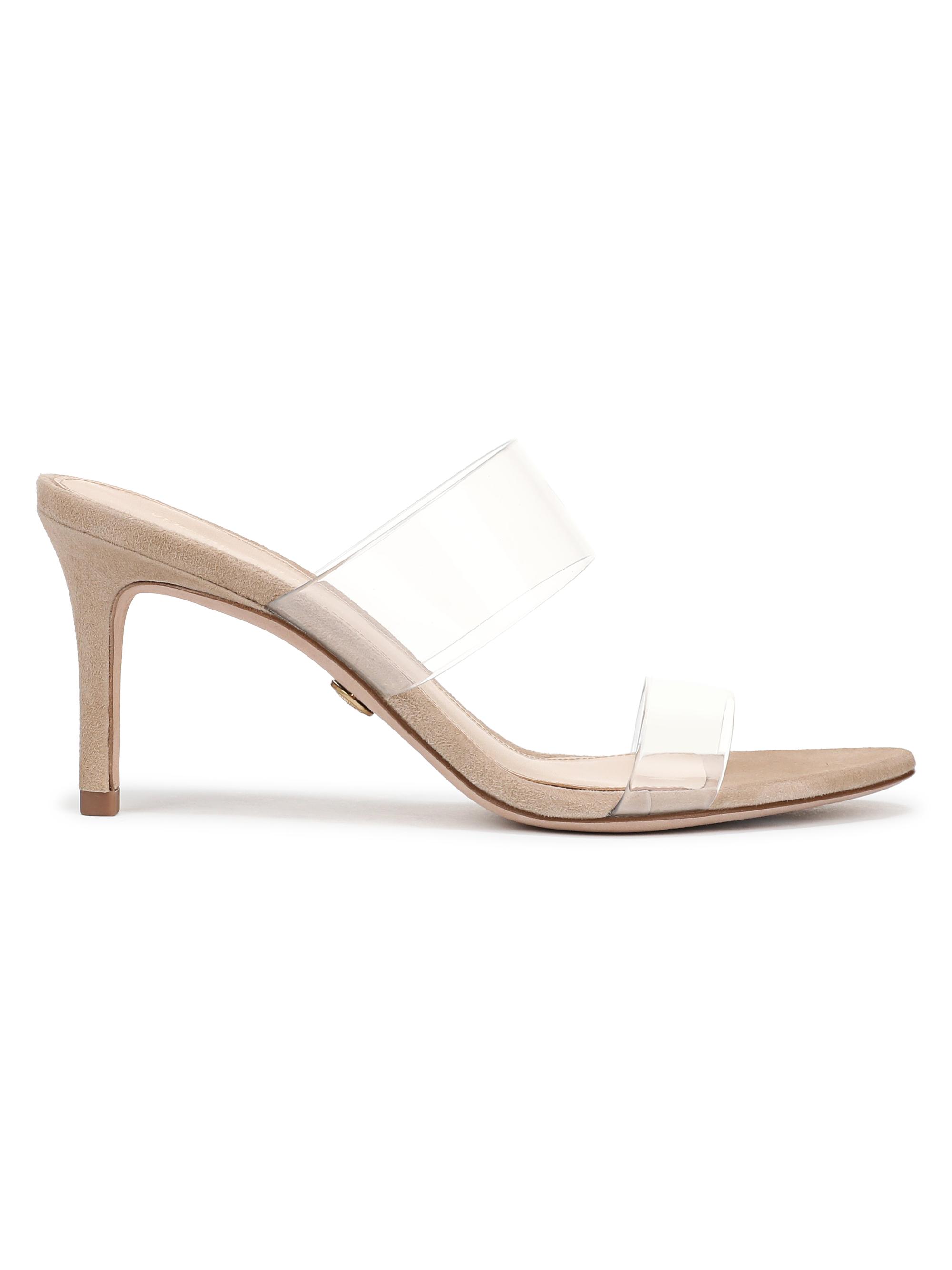 Veronica Beard Women's Asha 75MM Transparent Stiletto Sandals - Clear Sand