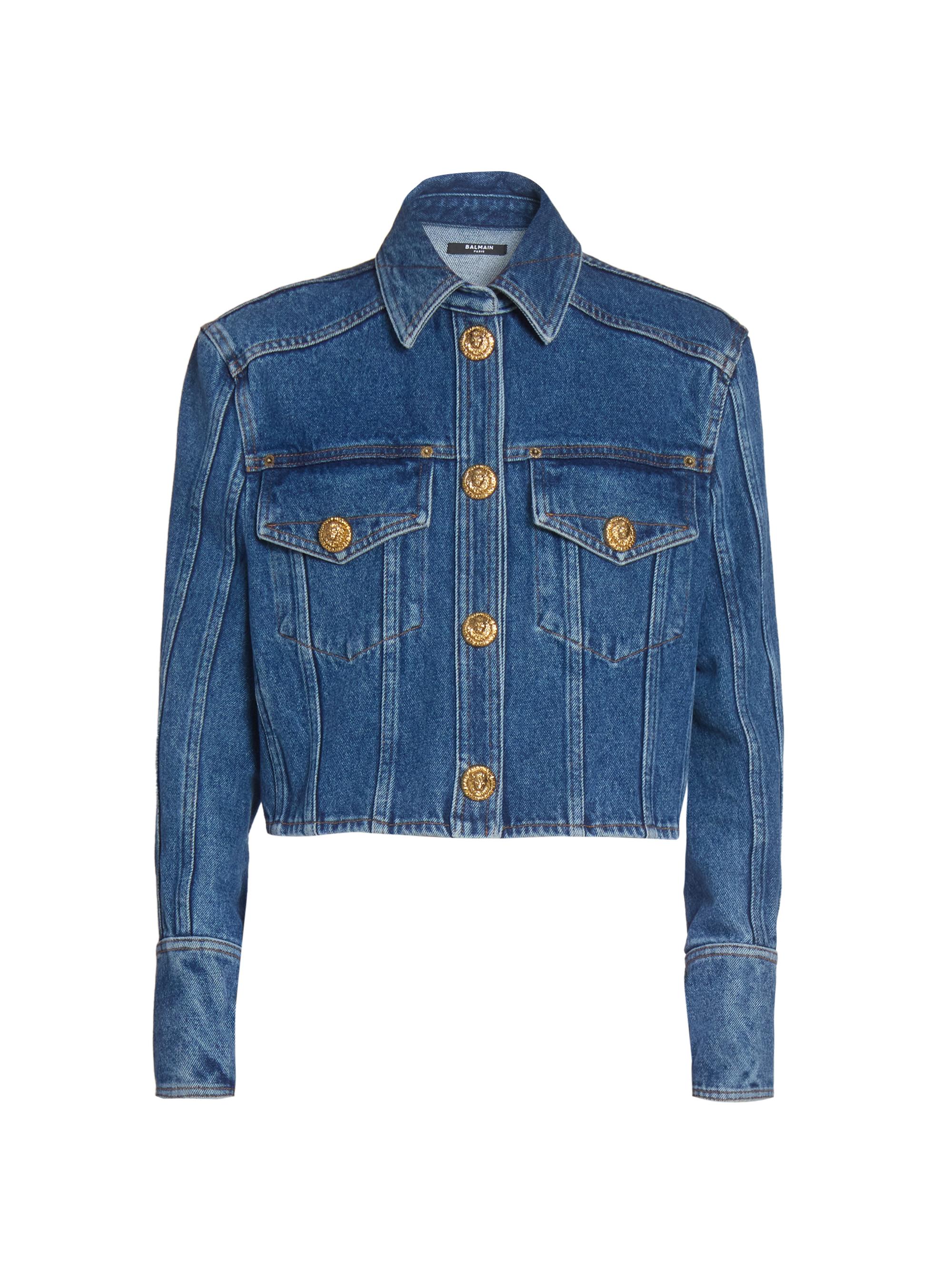 Versace Baroque Stone-Washed Denim Jacket | Saks Fifth Avenue