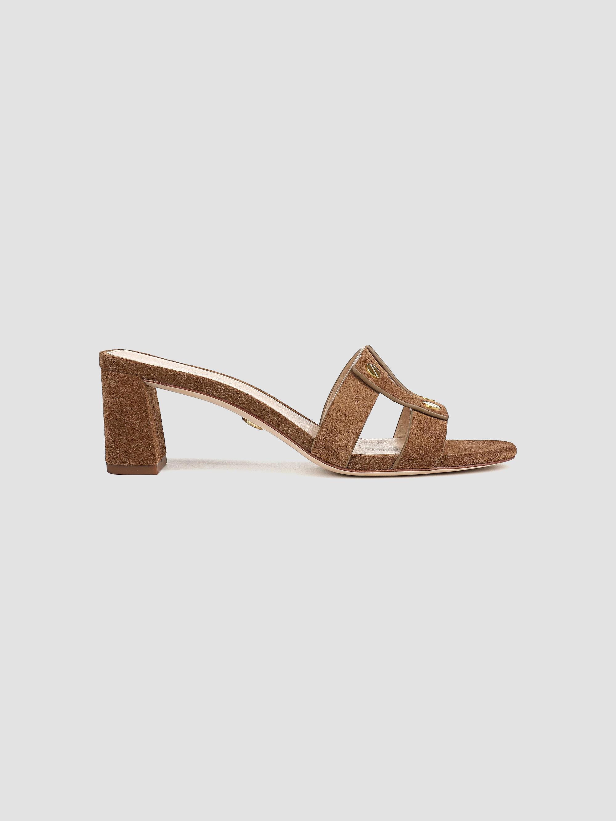 Veronica Beard Women's Via 55MM Suede Sandals - Chestnut | Thumbnail 5