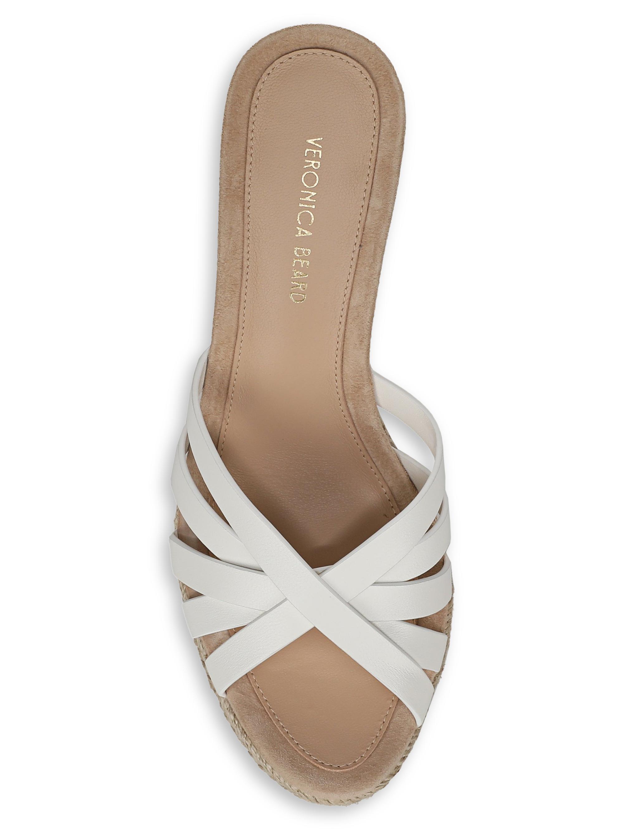 Veronica Beard Phylina 90MM Leather Espadrille Wedge Mules | Saks