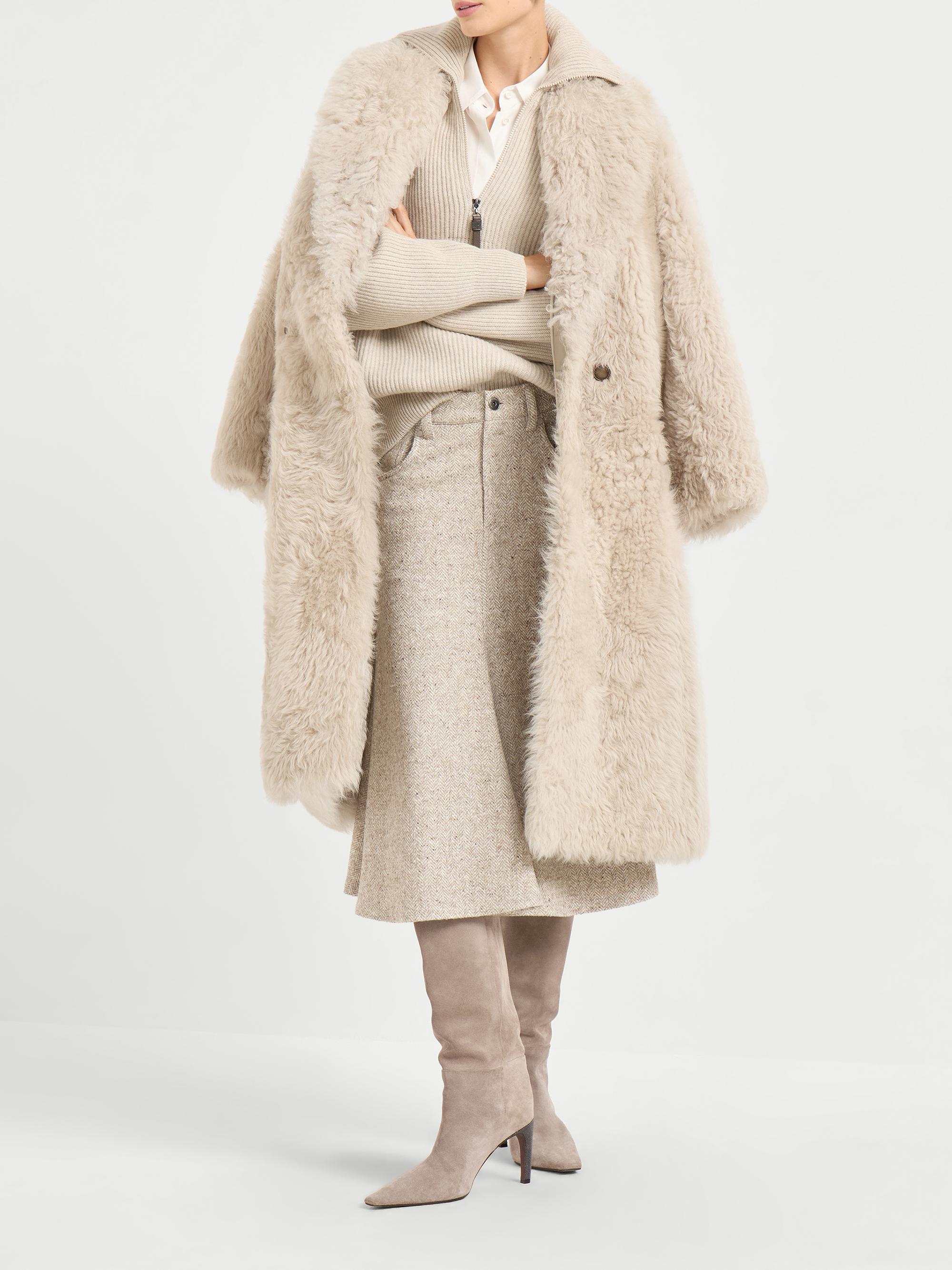 Brunello Cucinelli Coat in Soft Shearling | Saks Fifth Avenue