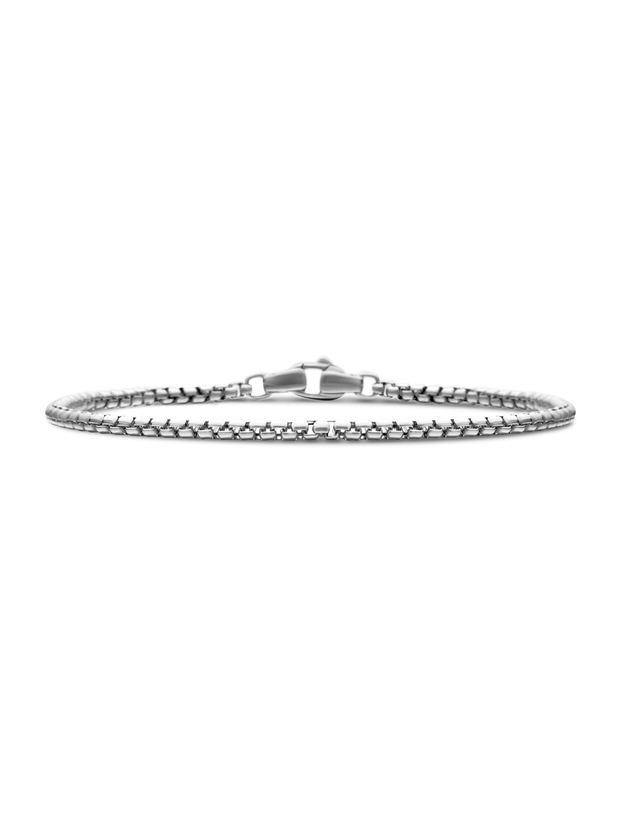 David Yurman Men's Box Chain Bracelet in Platinum, 2.7MM - Silver