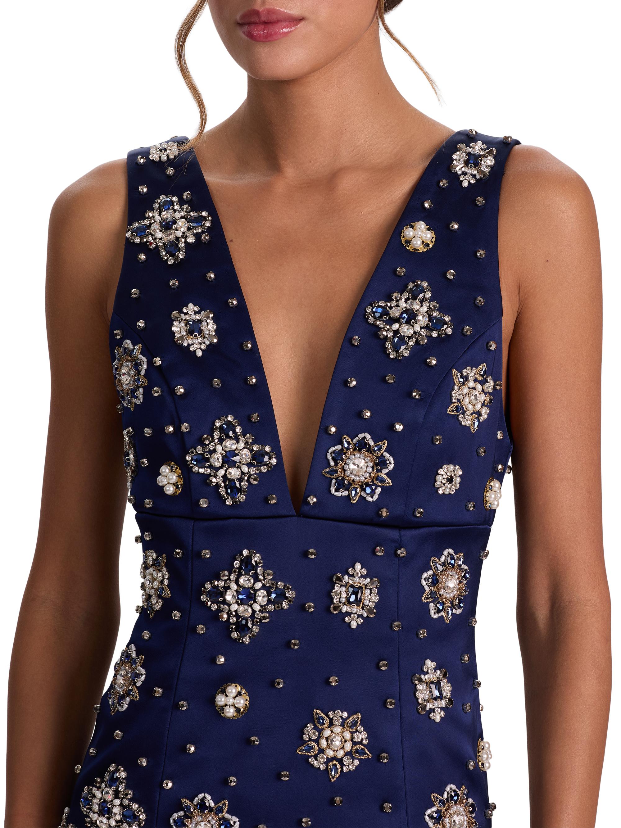 ALICE + OLIVIA Mandy Embellished Minidress | Saks Fifth Avenue