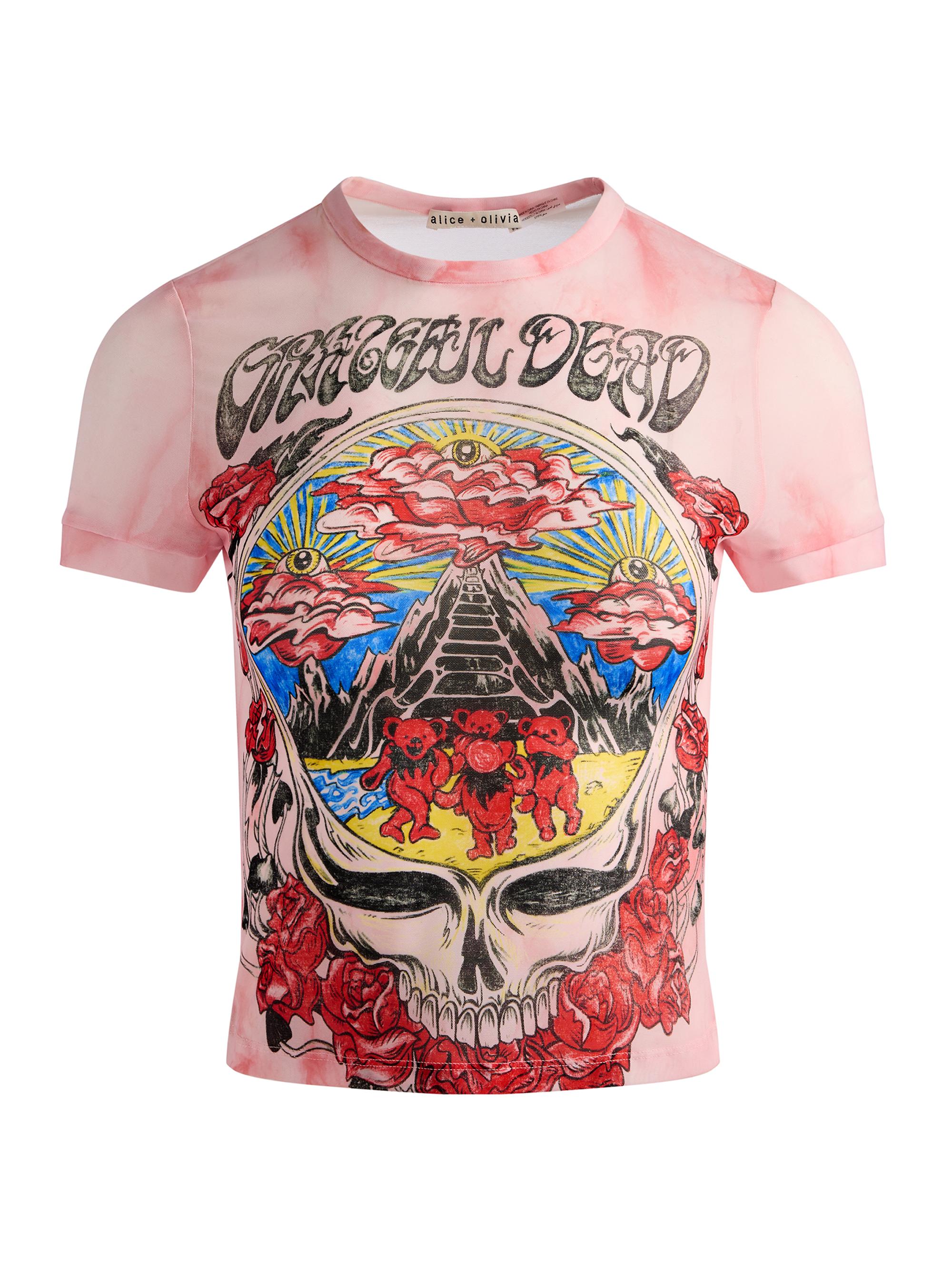 ALICE + OLIVIA Alice + Olivia x Grateful Dead Tess Crop T-Shirt