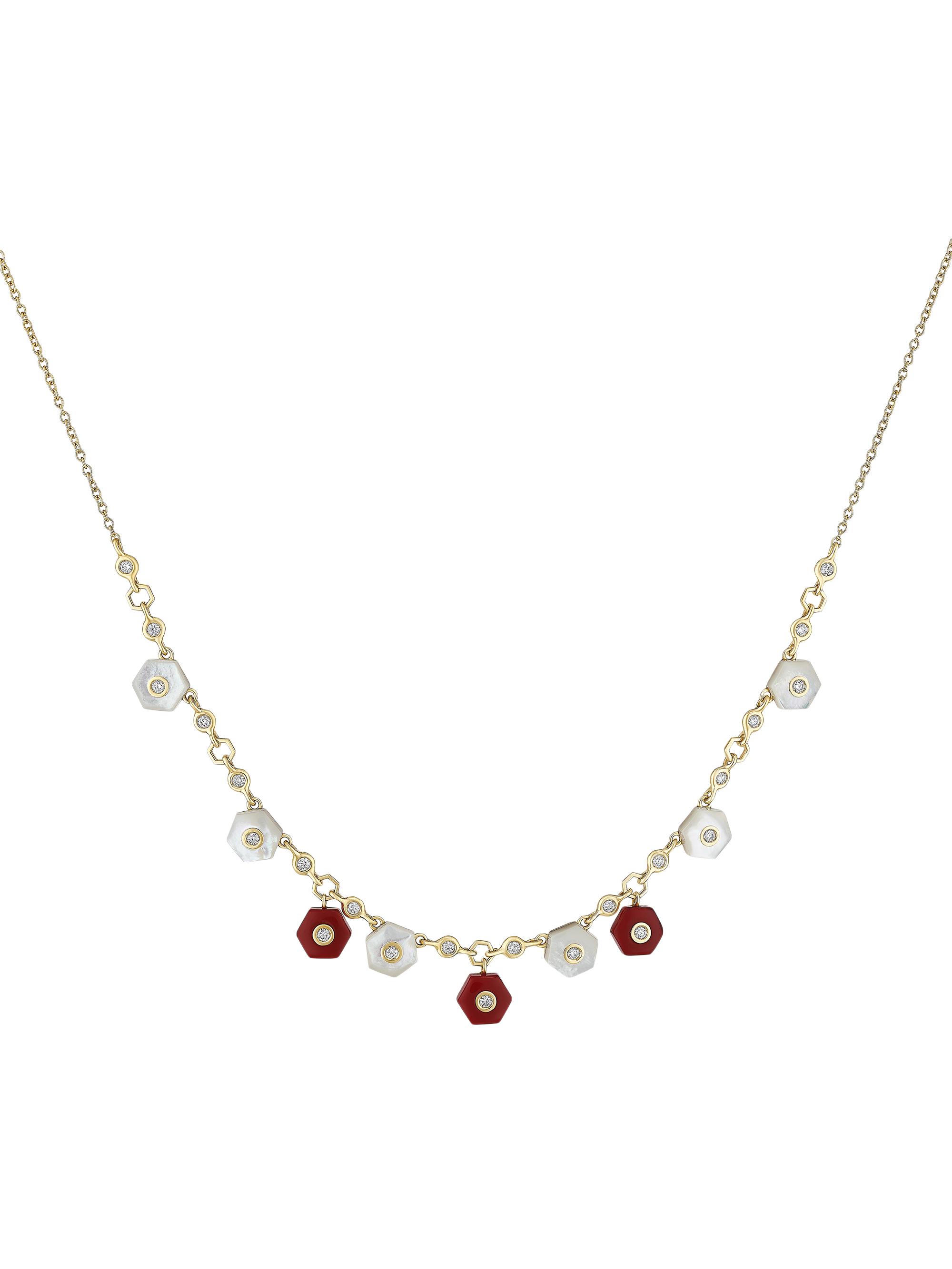 Miseno Women's Baia 18K Yellow Gold, 0.56 TCW Diamond & Mixed-Media Charm Necklace - Yellow Gold