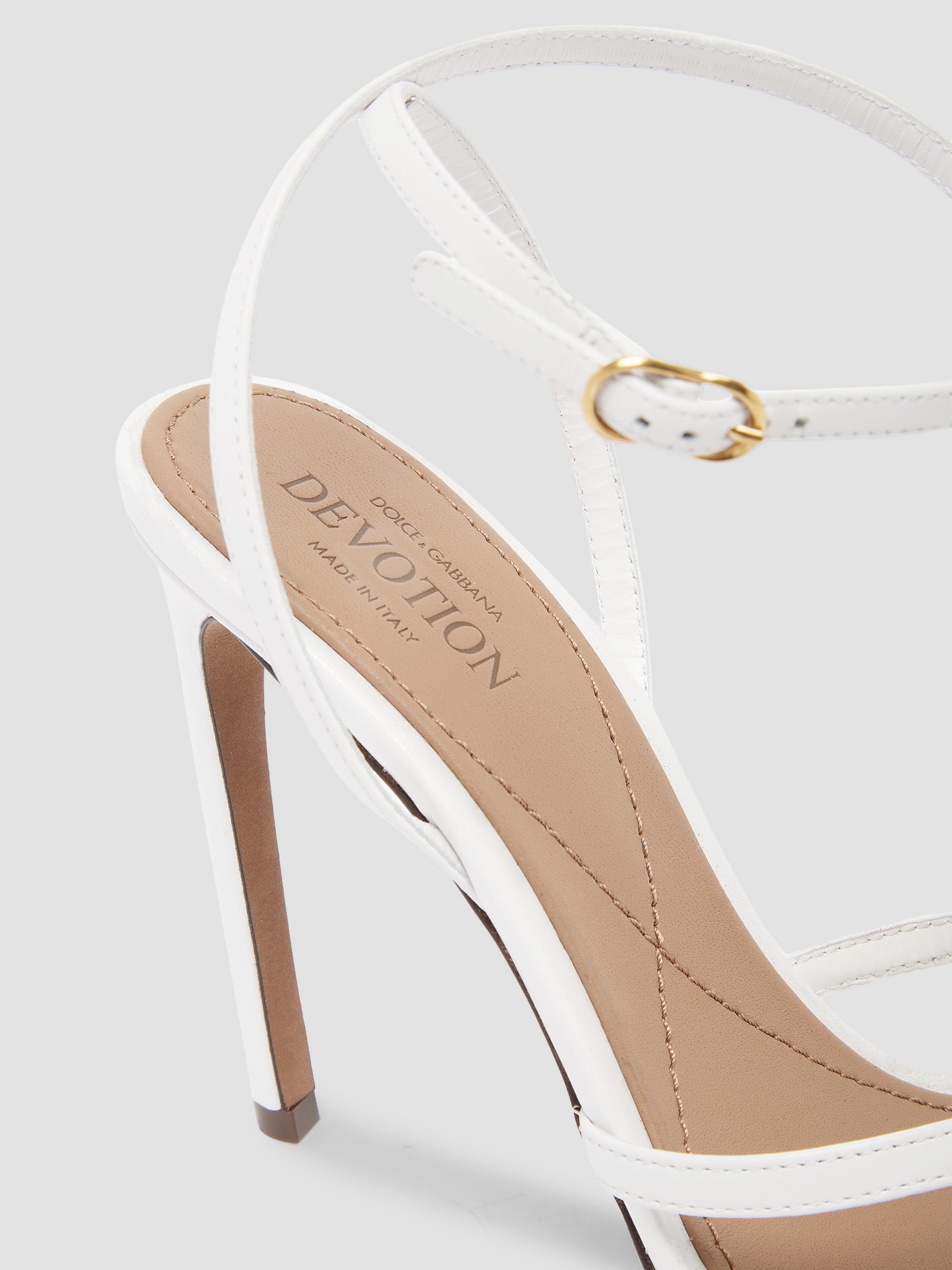 Dolce&Gabbana Devotion 105MM Strappy Leather Sandals | Saks Fifth