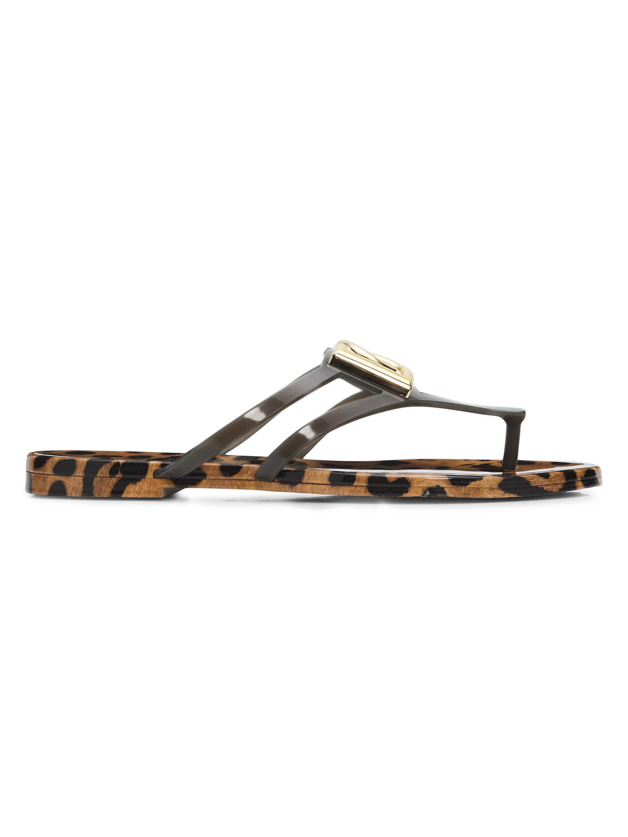 Dolce & Gabbana Women's DG Jelly Printed Sandals - Leo