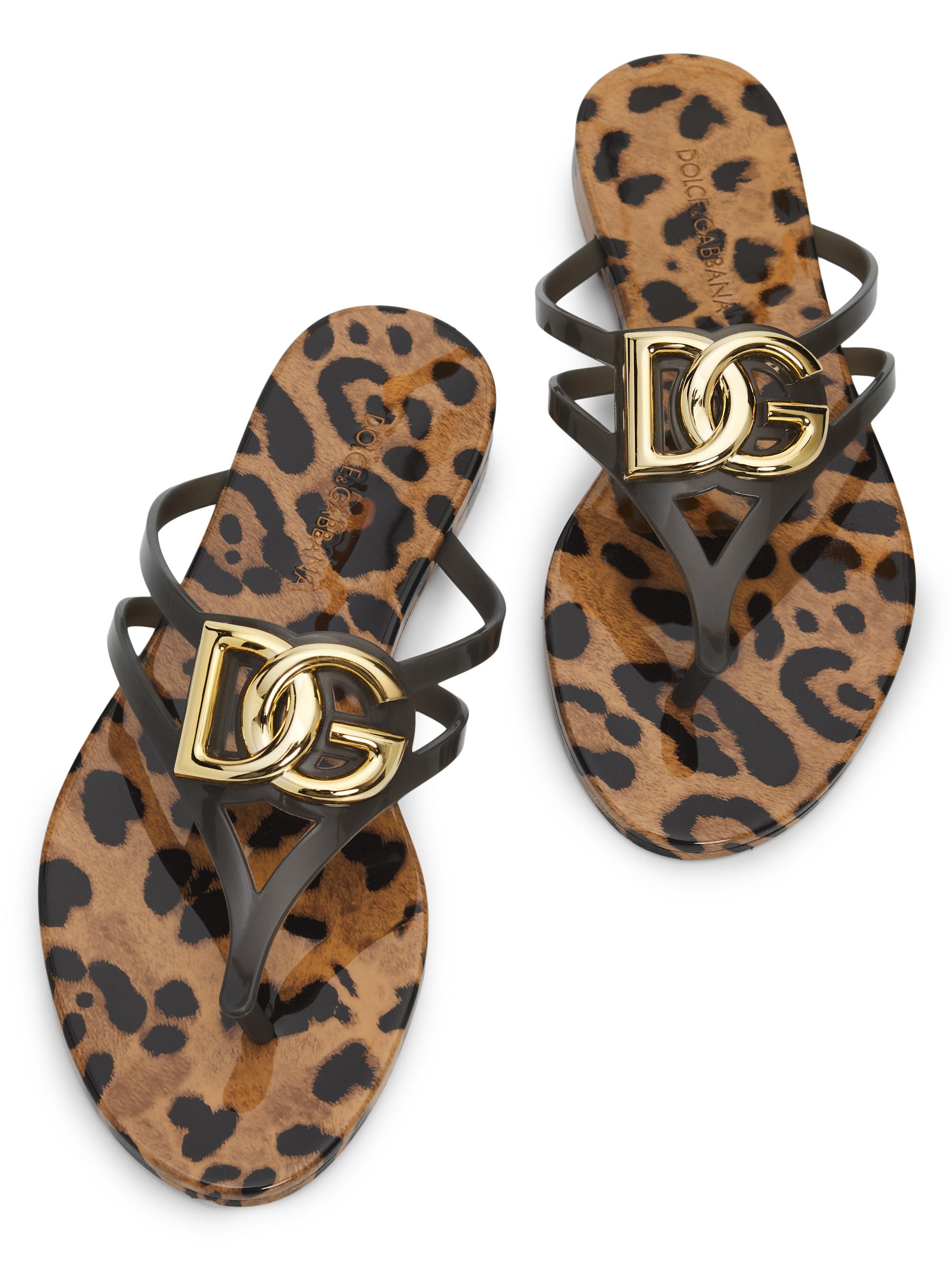 Dolce&Gabbana DG Jelly Printed Sandals | Saks Fifth Avenue