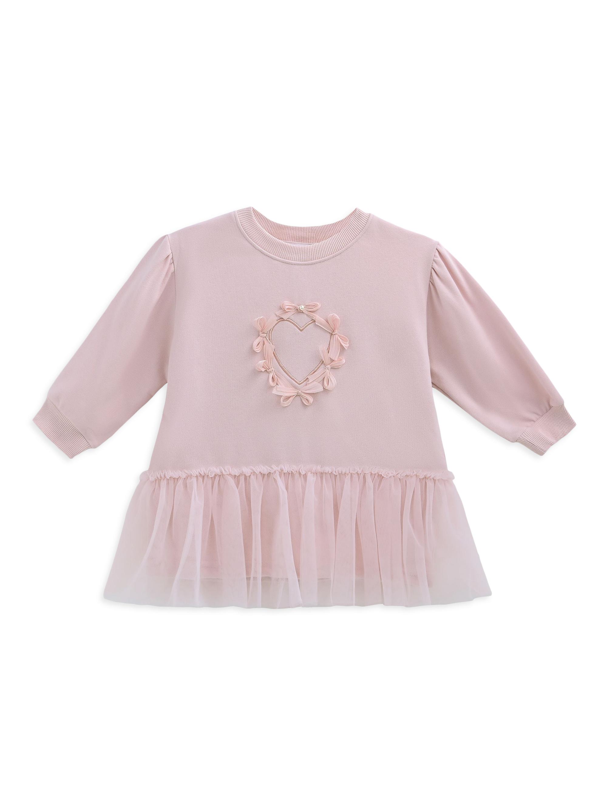 Mimi Tutu Little Girl's Heart Bow Dress - Pink