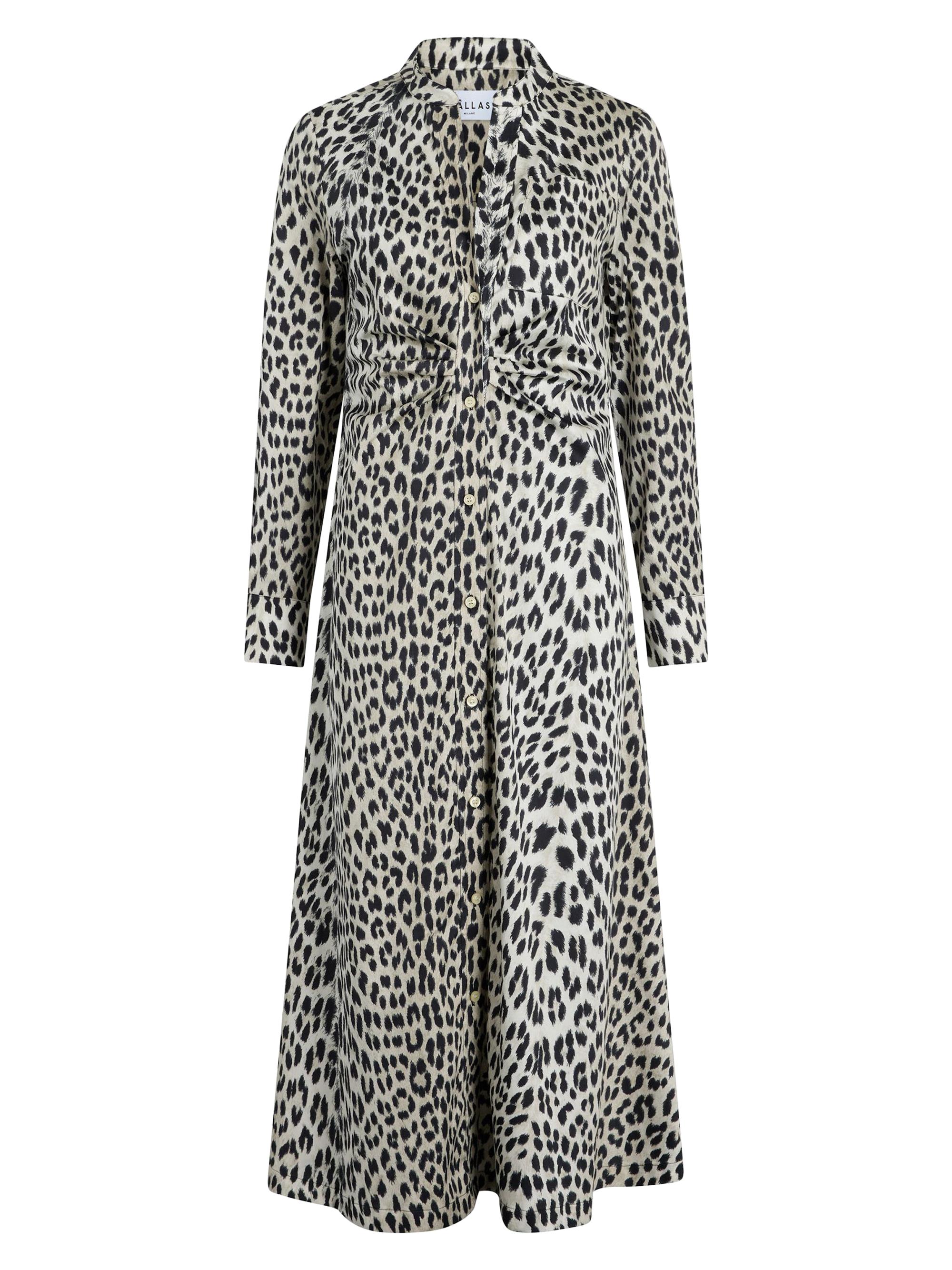 Callas Milano Women's Genny Long Sleeve Shirt Dress - Natural