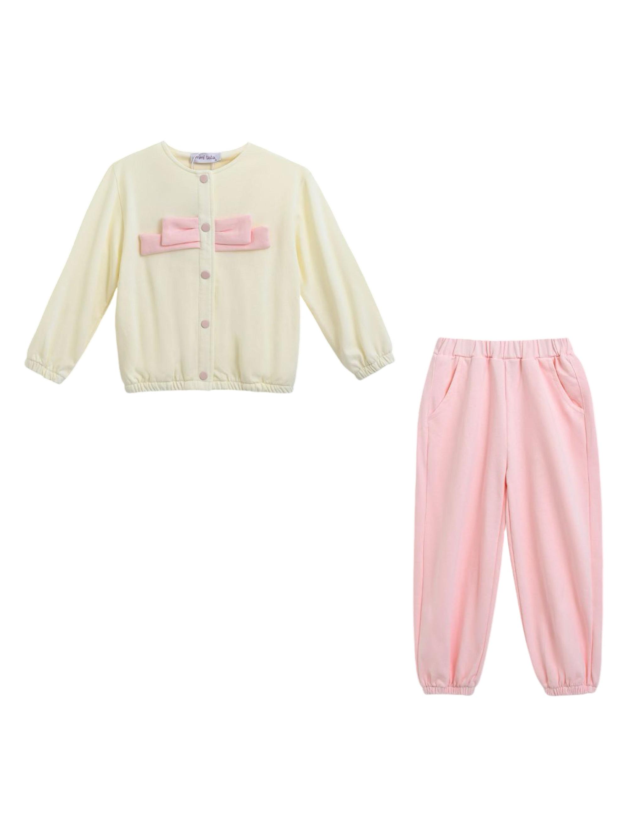 Mimi Tutu Little Girl's Bunny Tracksuit - Pink