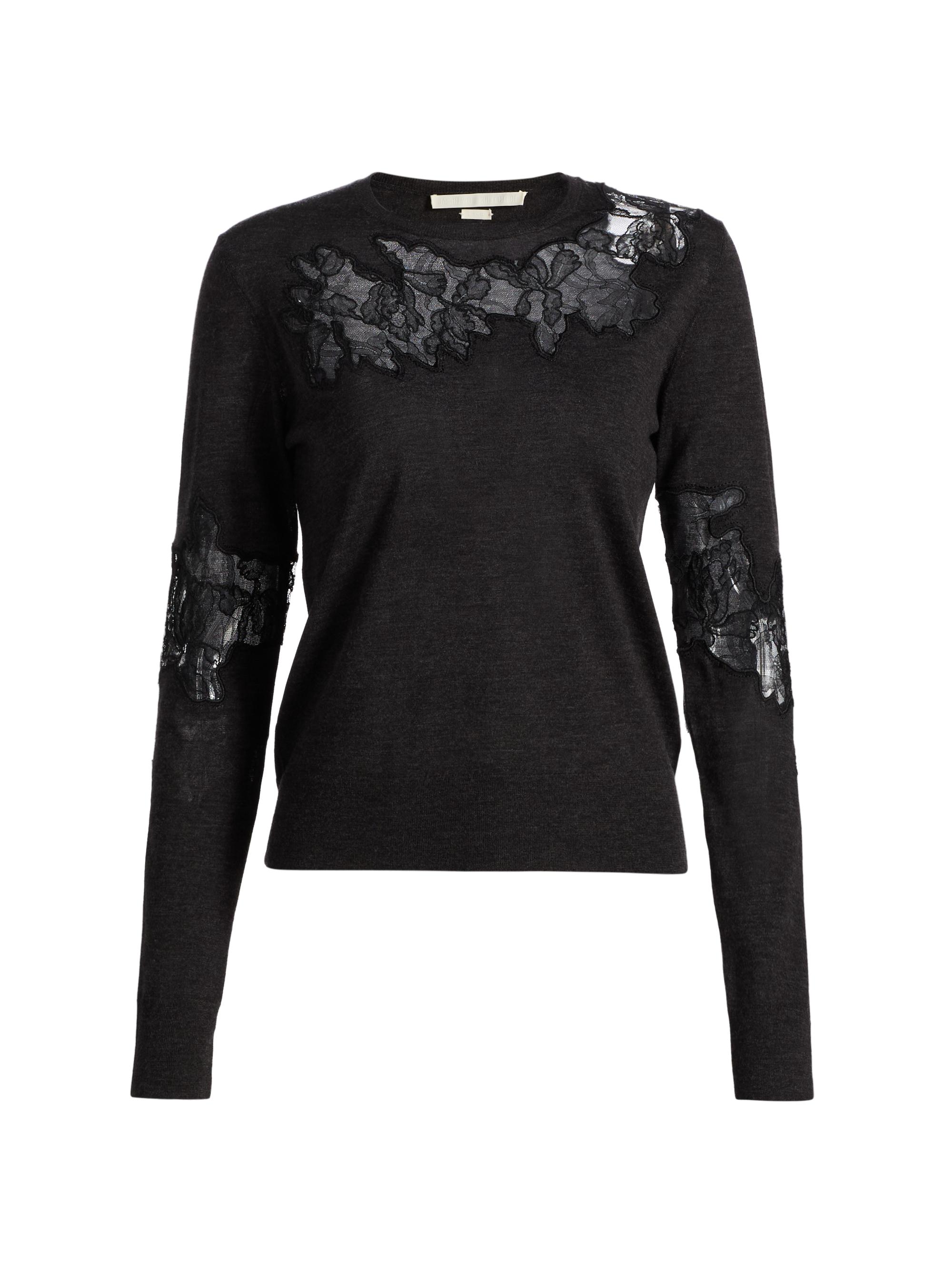 Acne Studios Klarus Lace Inset Cardigan | Saks Fifth Avenue