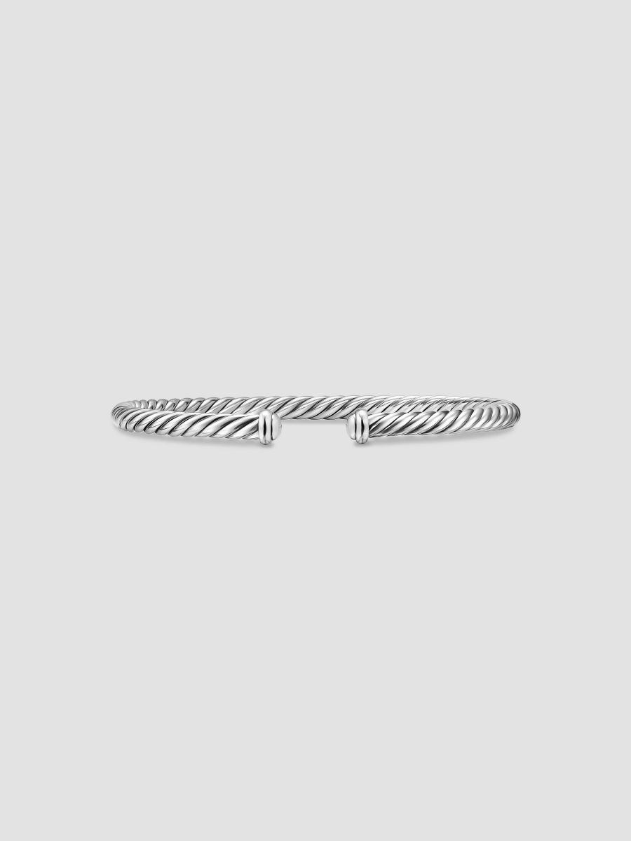 David Yurman Cable Flex Bracelet in Sterling Silver, 4MM | Saks