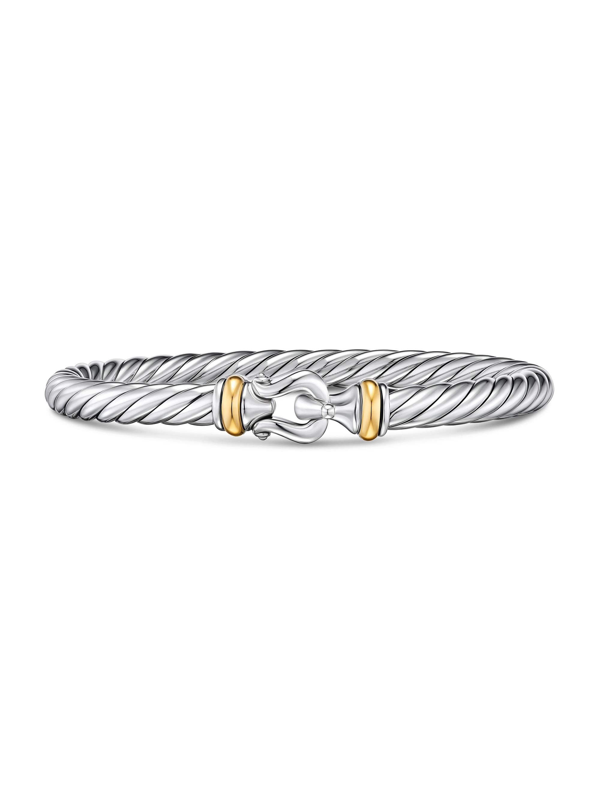 David Yurman Women's Cable Flex Buckle Bracelet in Sterling Silver - Silver