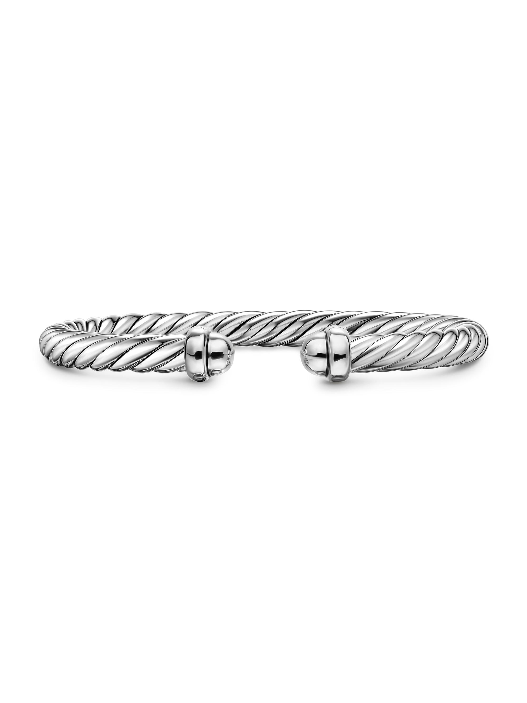 David Yurman Women's Cable Flex Bracelet in Sterling Silver, 6MM - Silver