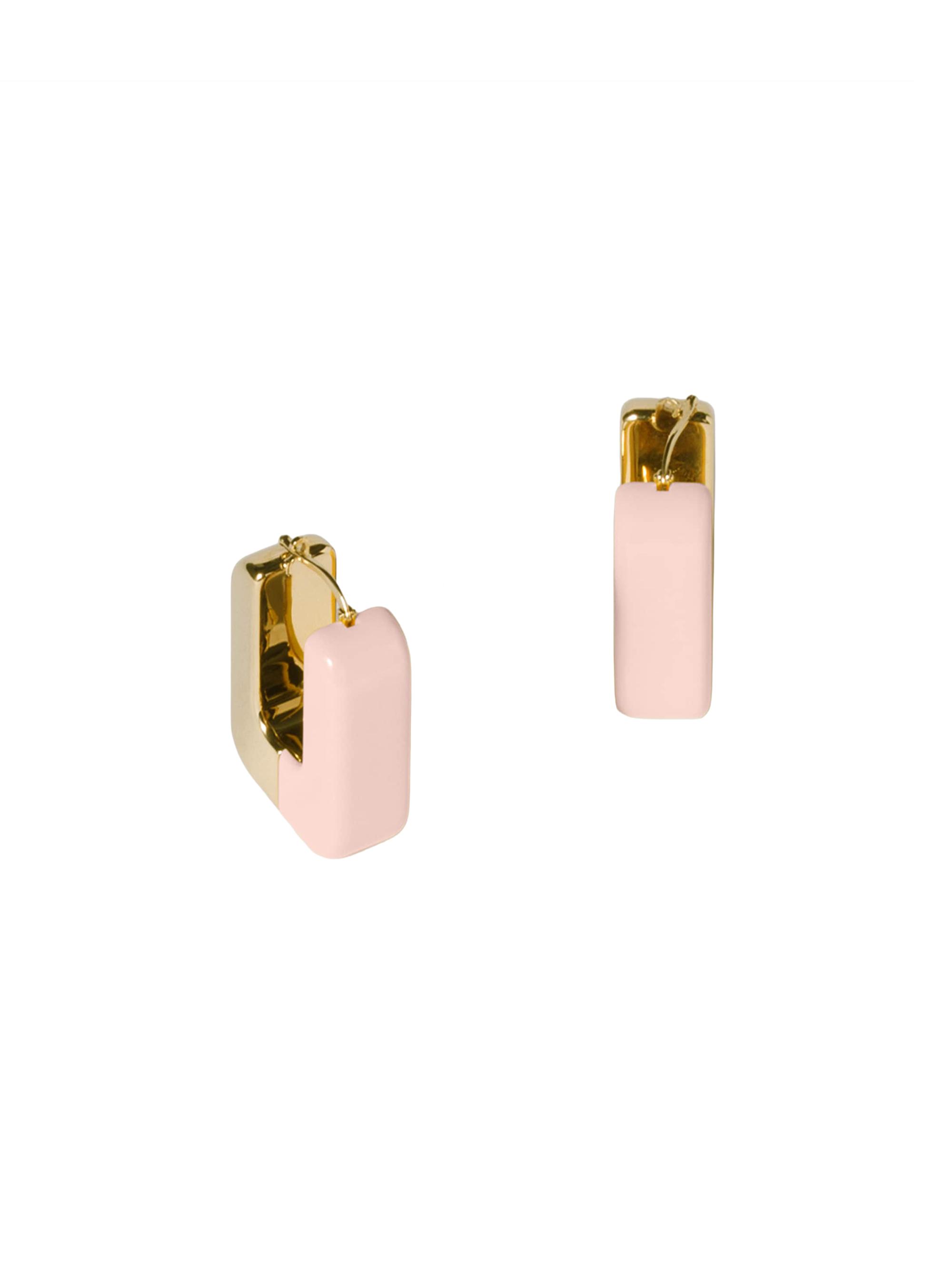 Miu Miu Women's Enameled Metal Earrings - Light Pink