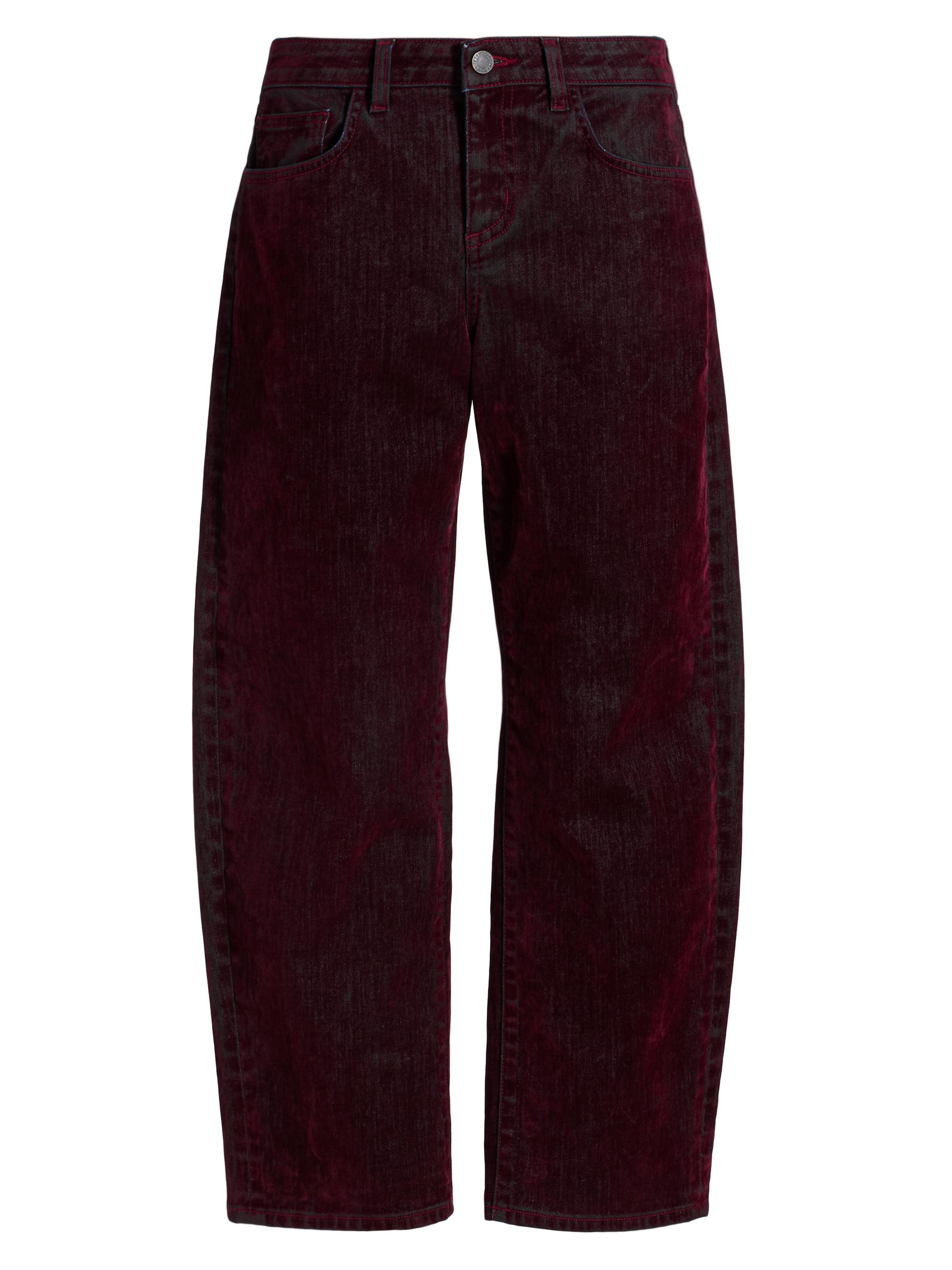 L'AGENCE Women's Dolores Low-Rise Barrel-Leg Jeans - Bordeaux
