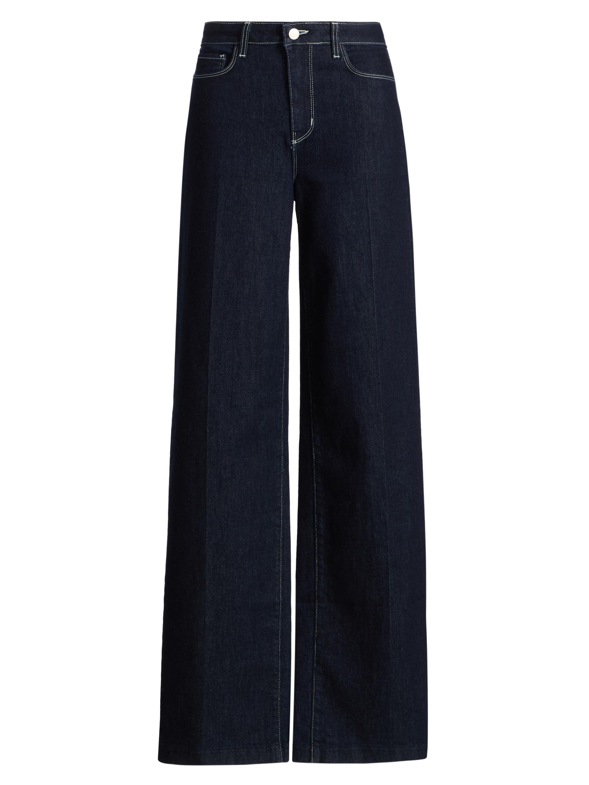 L'AGENCE Women's Clayton Stretch High-Rise Wide-Leg Jeans - New Orleans