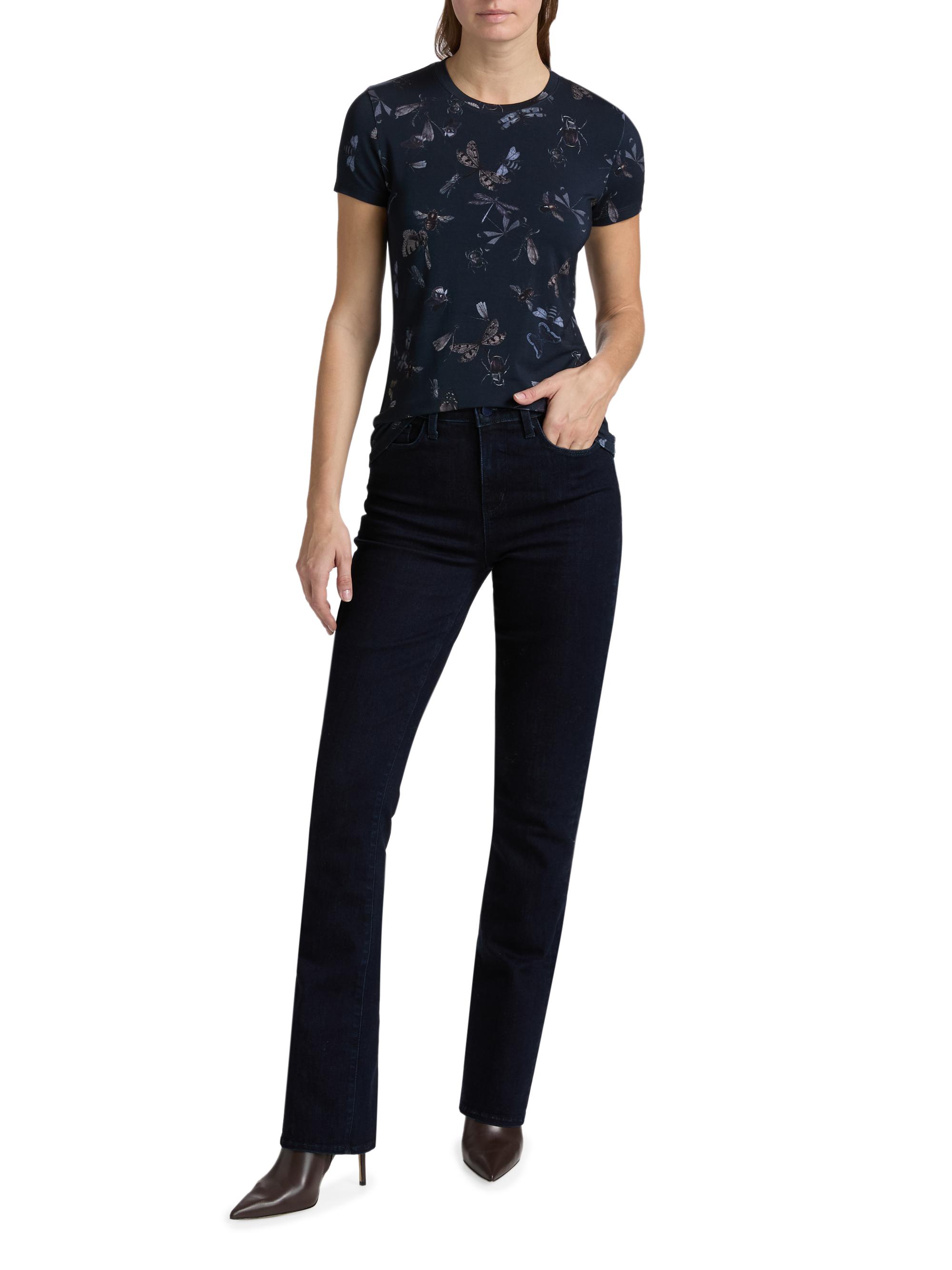 Selma Stretch Denim High-Rise Baby Bootcut Pants