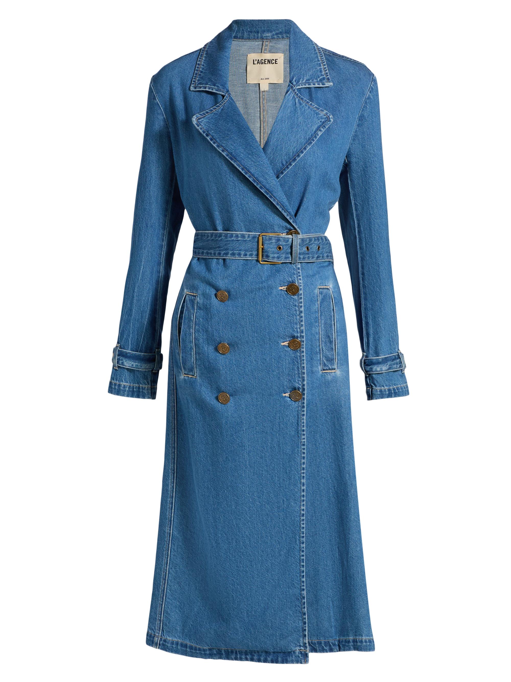 Veronica Beard Zuma Denim Trench Coat | Saks Fifth Avenue