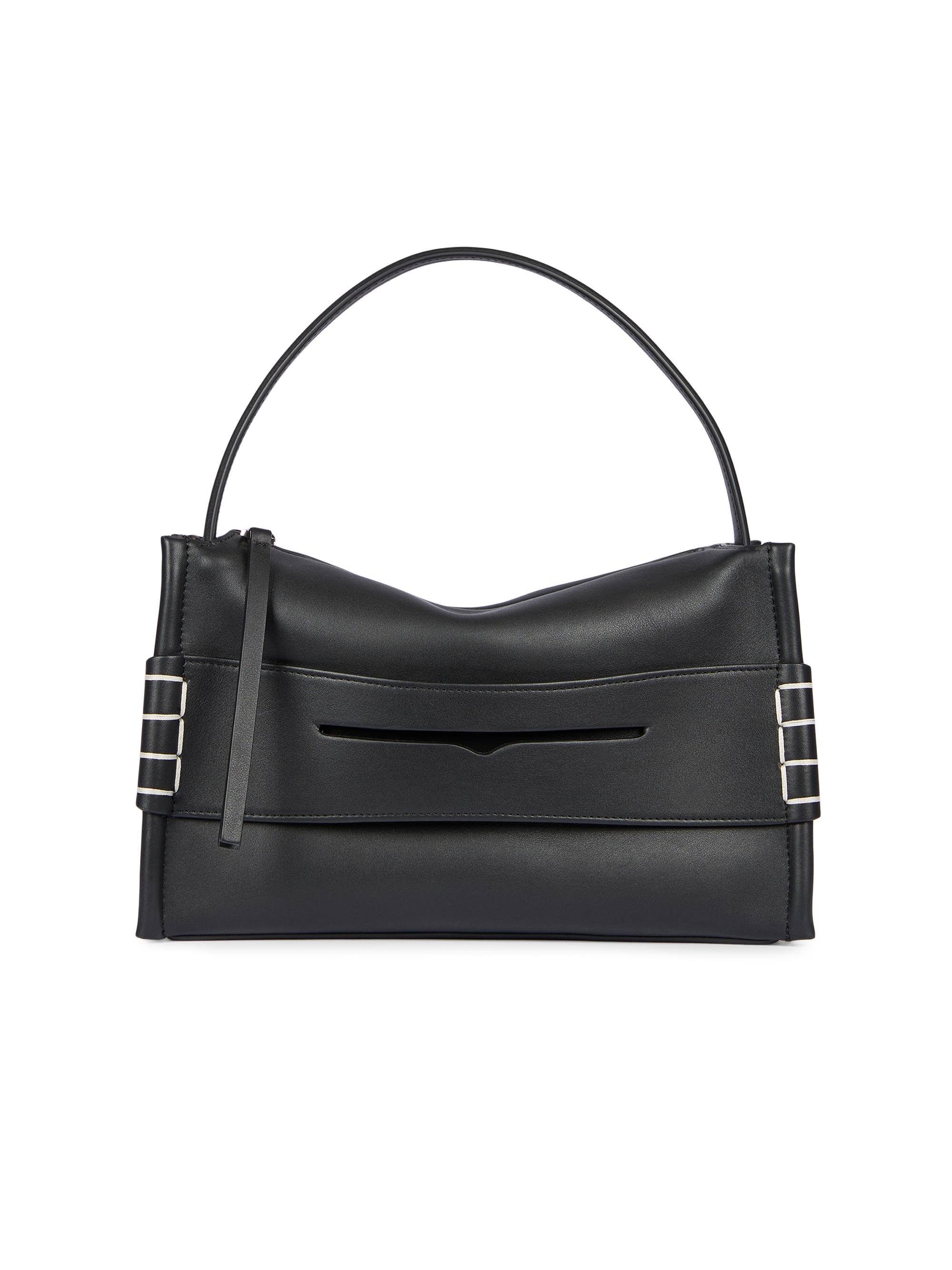 JW Anderson Women's Loafer Leather Top Handle Bag - Black