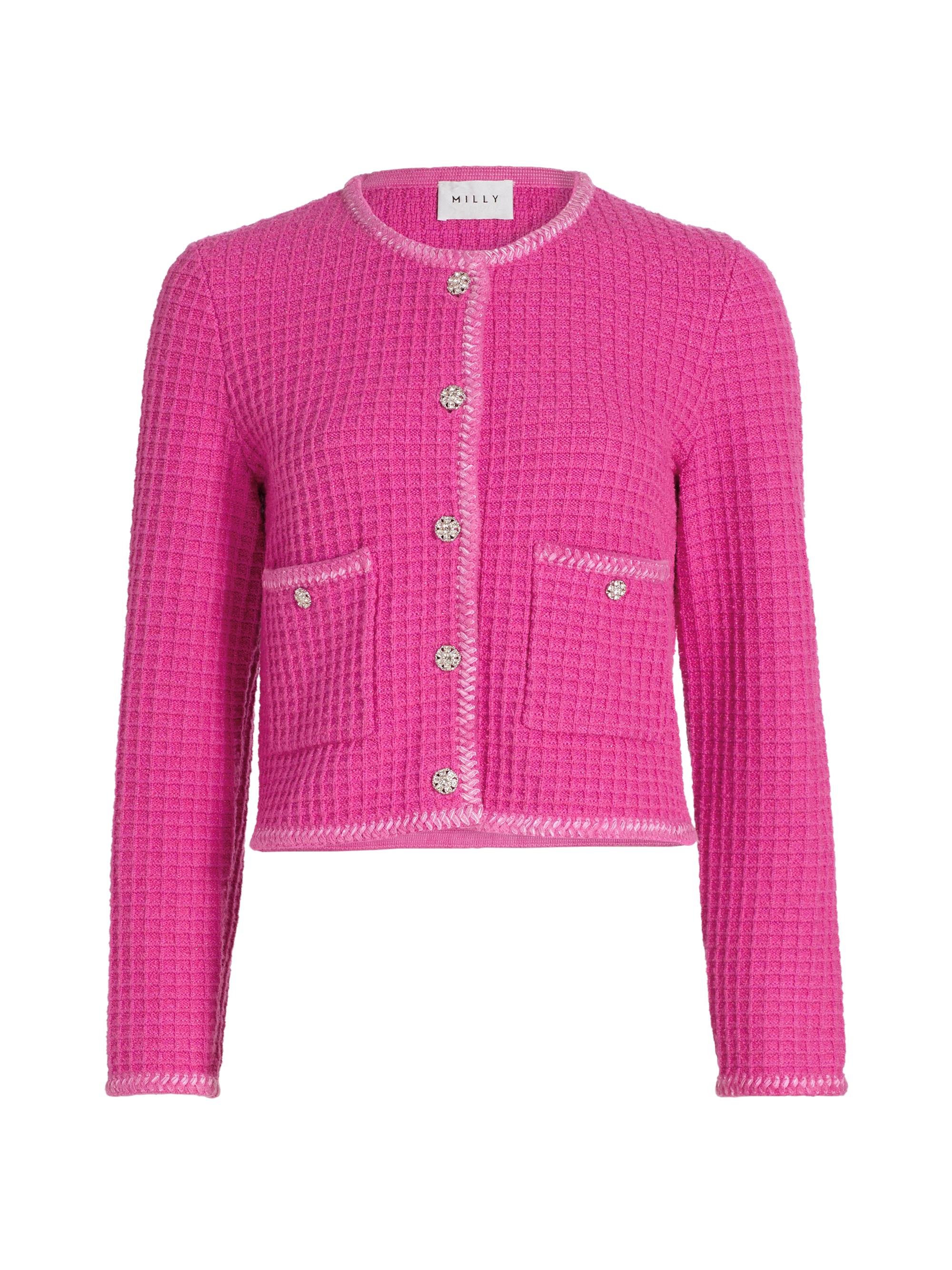 ALICE + OLIVIA Kitty Popcorn Cardigan | Saks Fifth Avenue