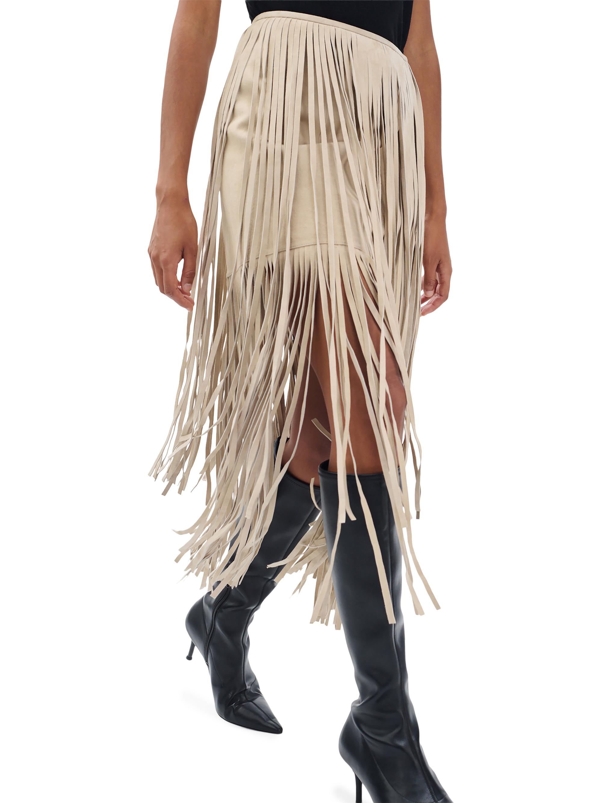 完売品✨SHE Tokyo Muddy fringe skirt スカート S SUN DRYING SUPER100 MELTON ASM BOX DETAIL SKIRT(XS Black): Yohji
