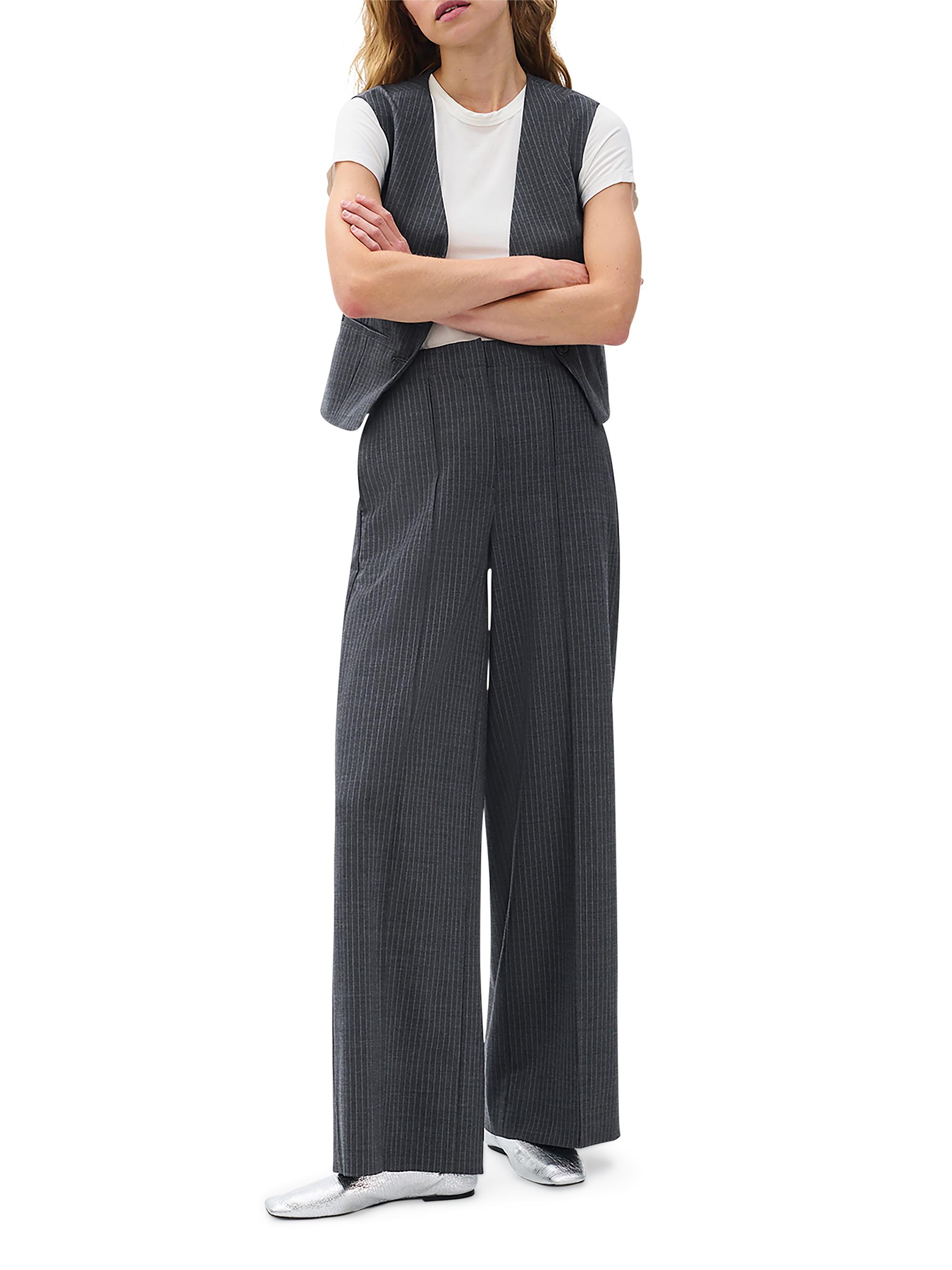 rag & bone Irina Stripe High-Rise Tailored Pants | Saks Fifth Avenue