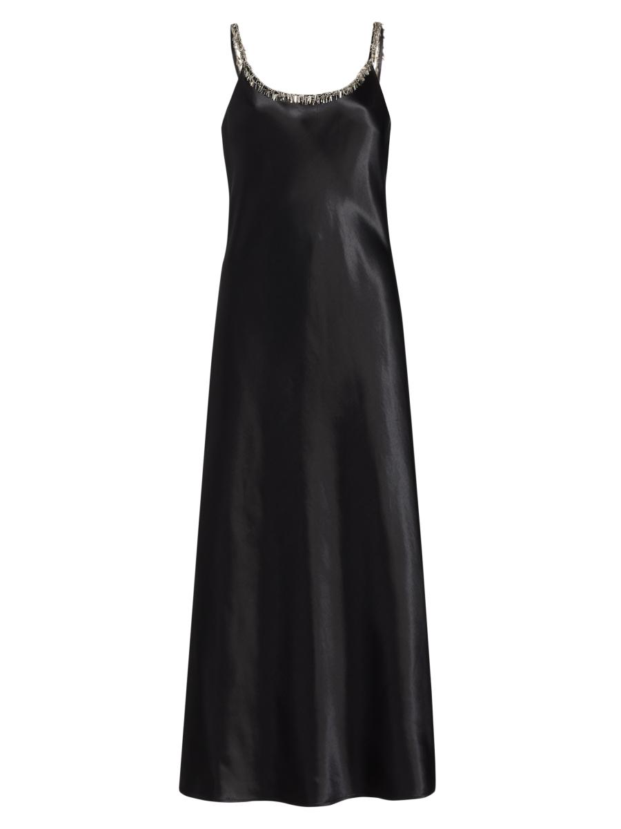 Rag & Bone Women's Alessia Beaded Scoopneck Maxi Dress In Black