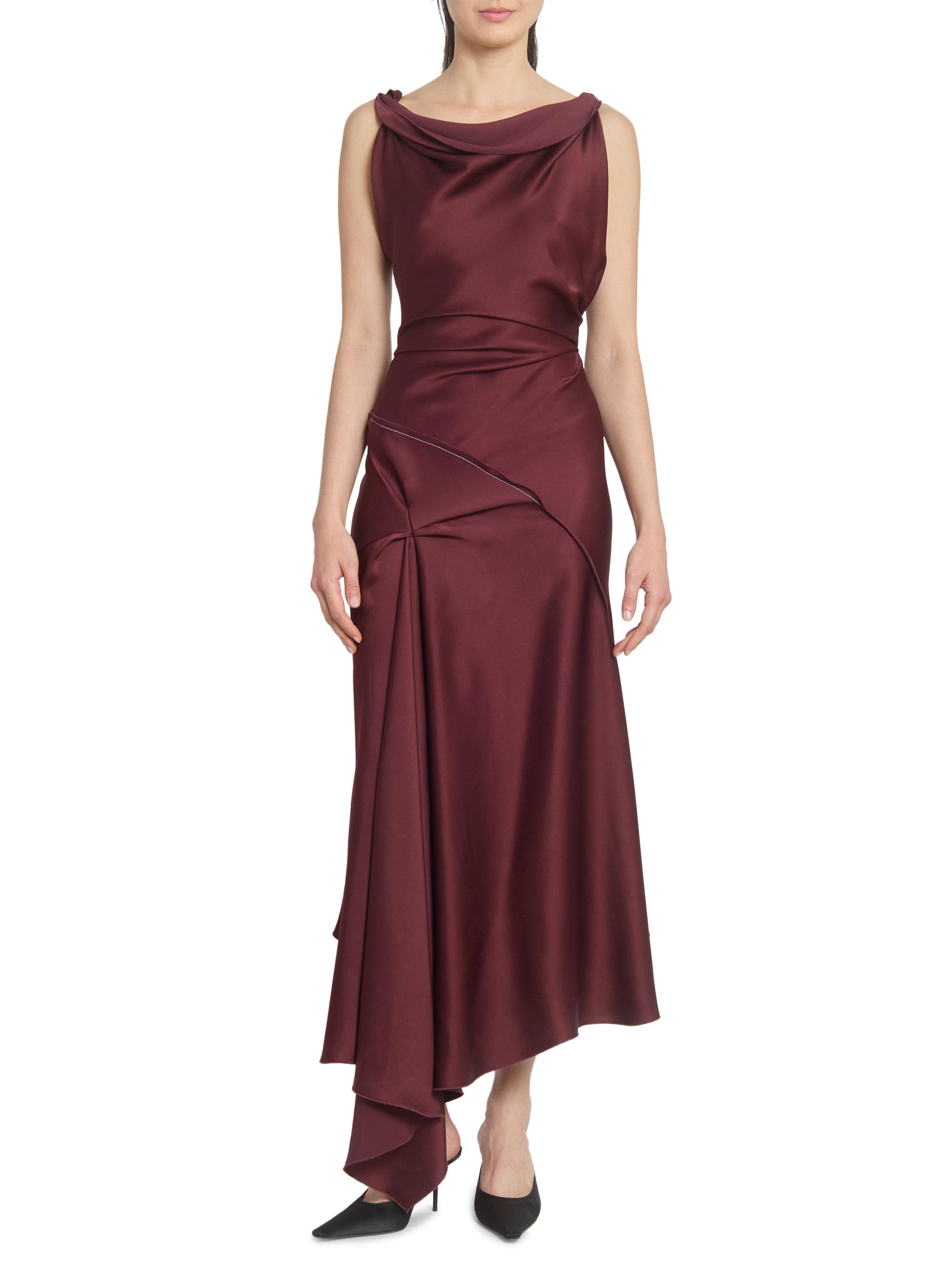 Victoria Beckham Posy Midi Dress - Cinnabar Red
