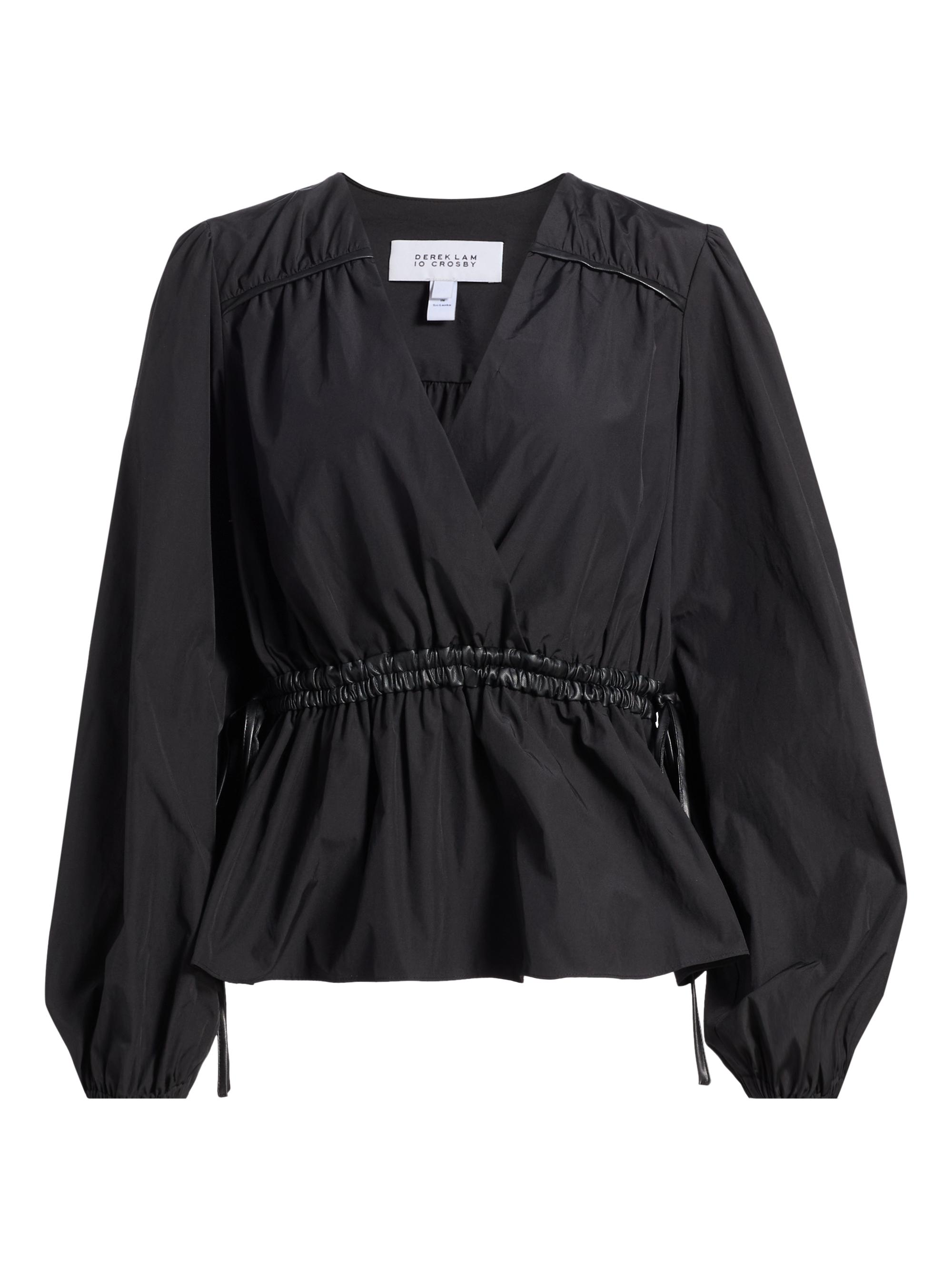 Derek Lam 10 Crosby Dominica V-Neck Blouse | Saks Fifth Avenue