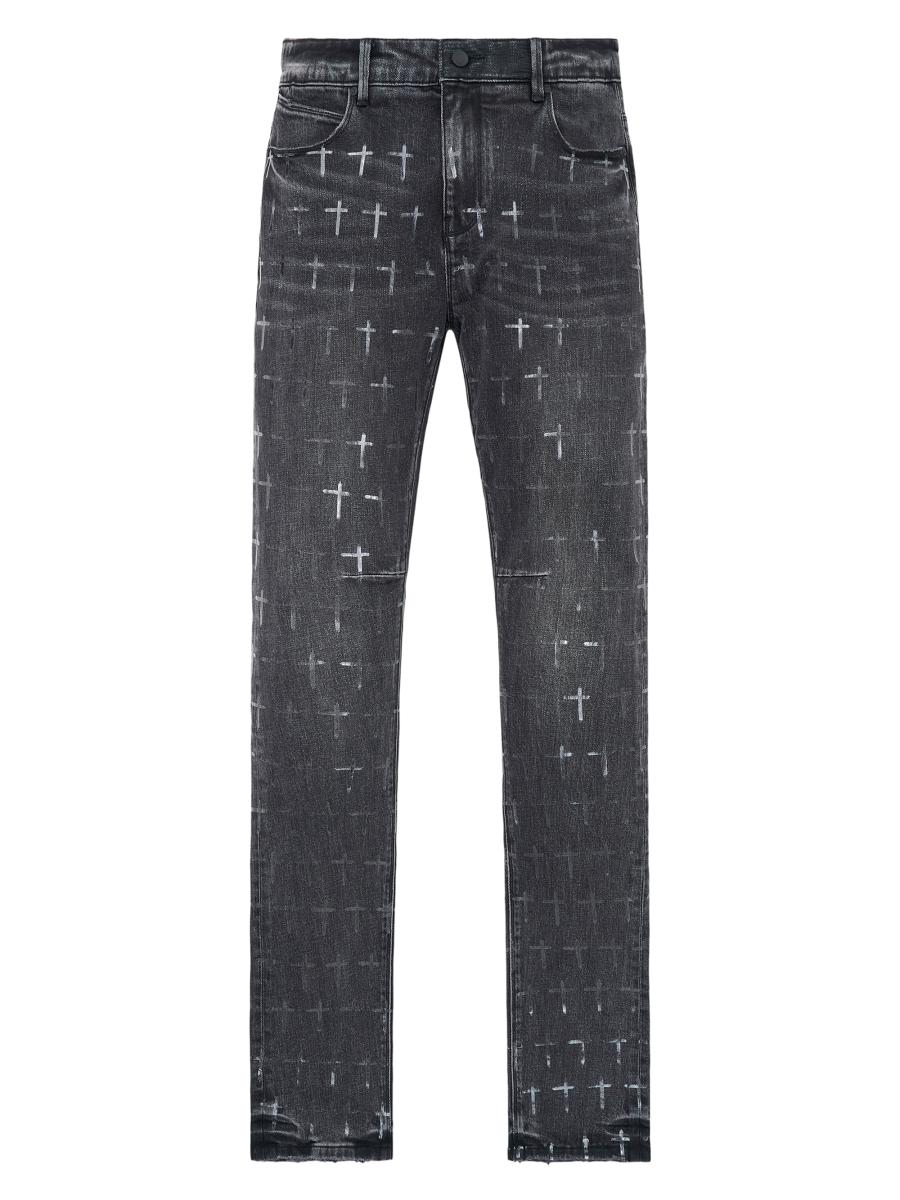 RTA Bryant Logo-Printed Skinny Jeans | Saks Fifth Avenue