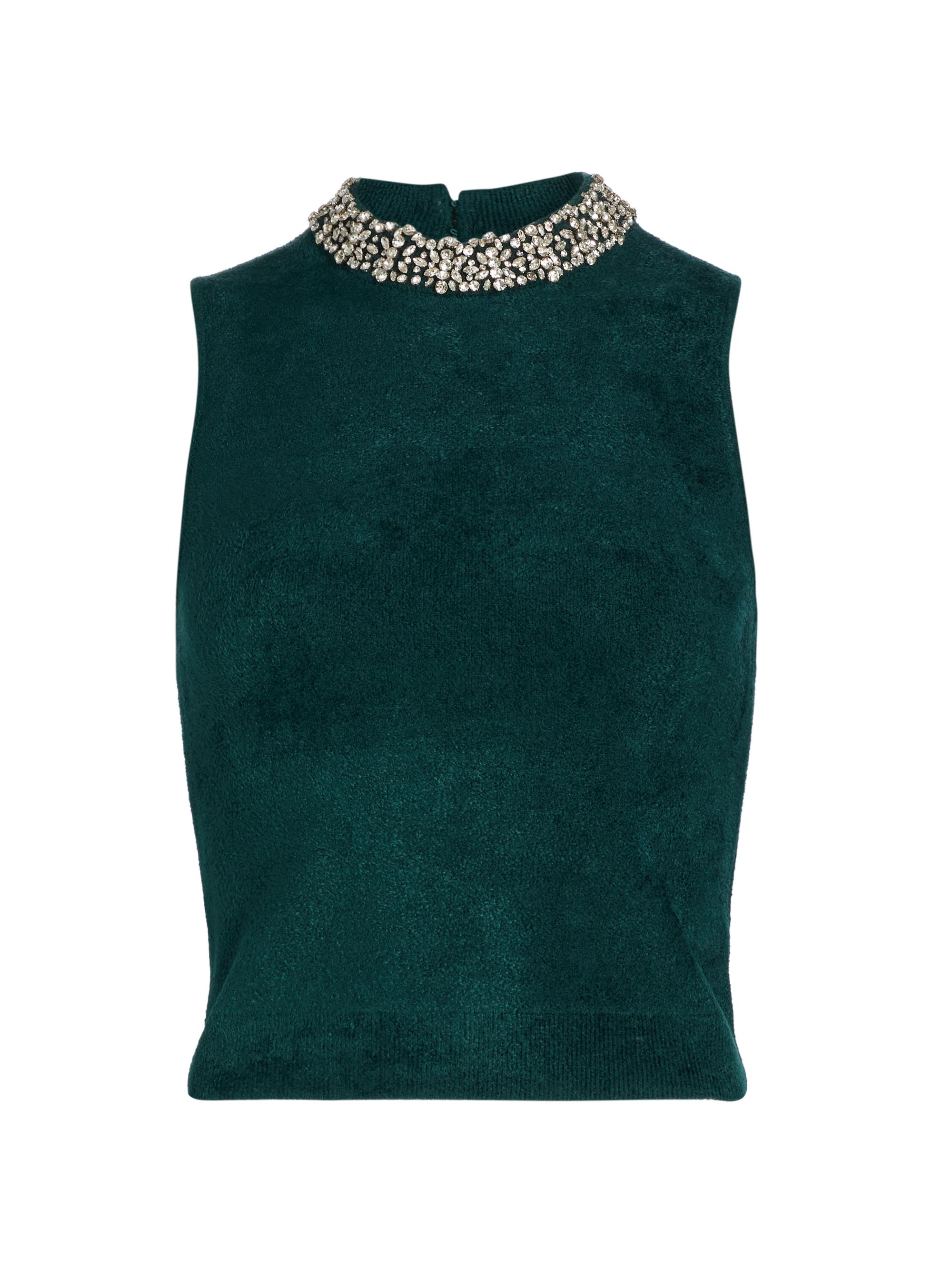 SIMKHAI Women's Rema Halterneck Top - Emerald
