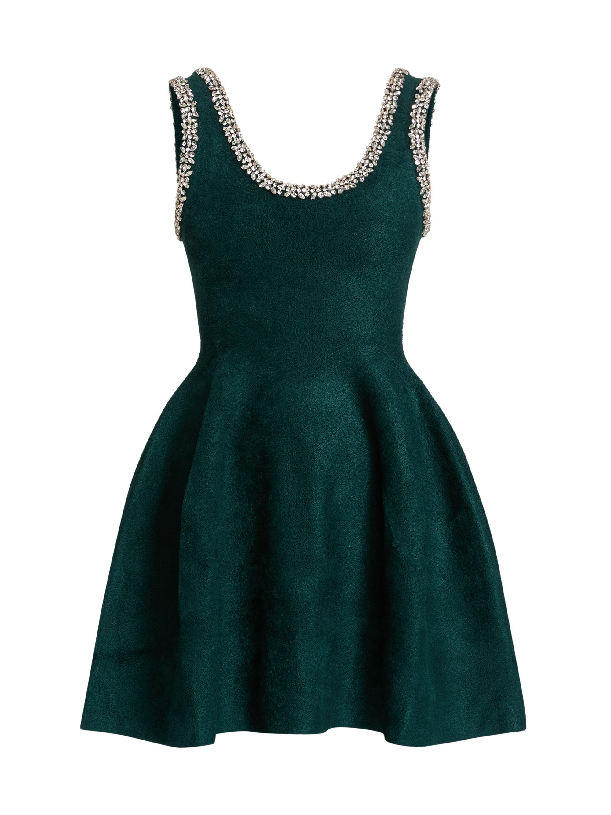 SIMKHAI Women's Leona Embellished Minidress - Emerald