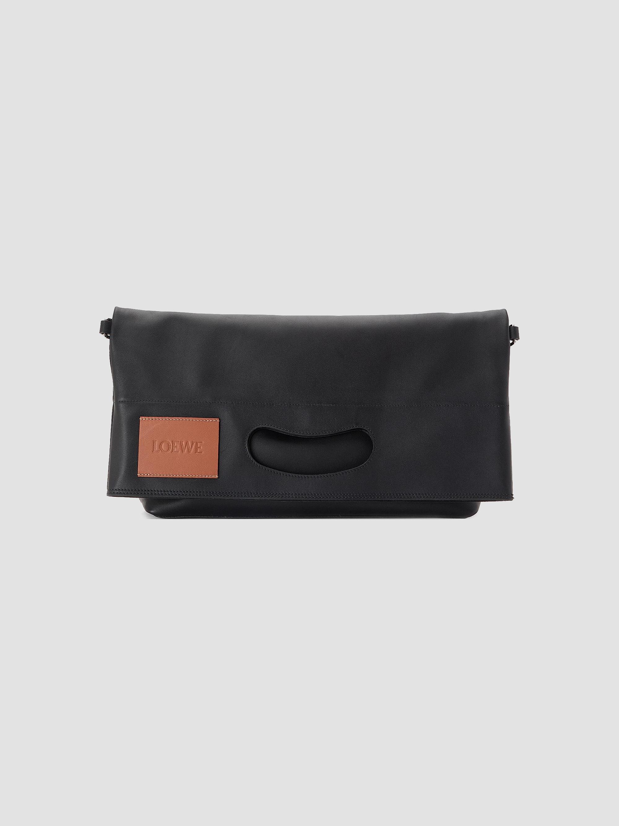 LOEWE Men's Bobby Folded Tote Bag - Black | Thumbnail 4