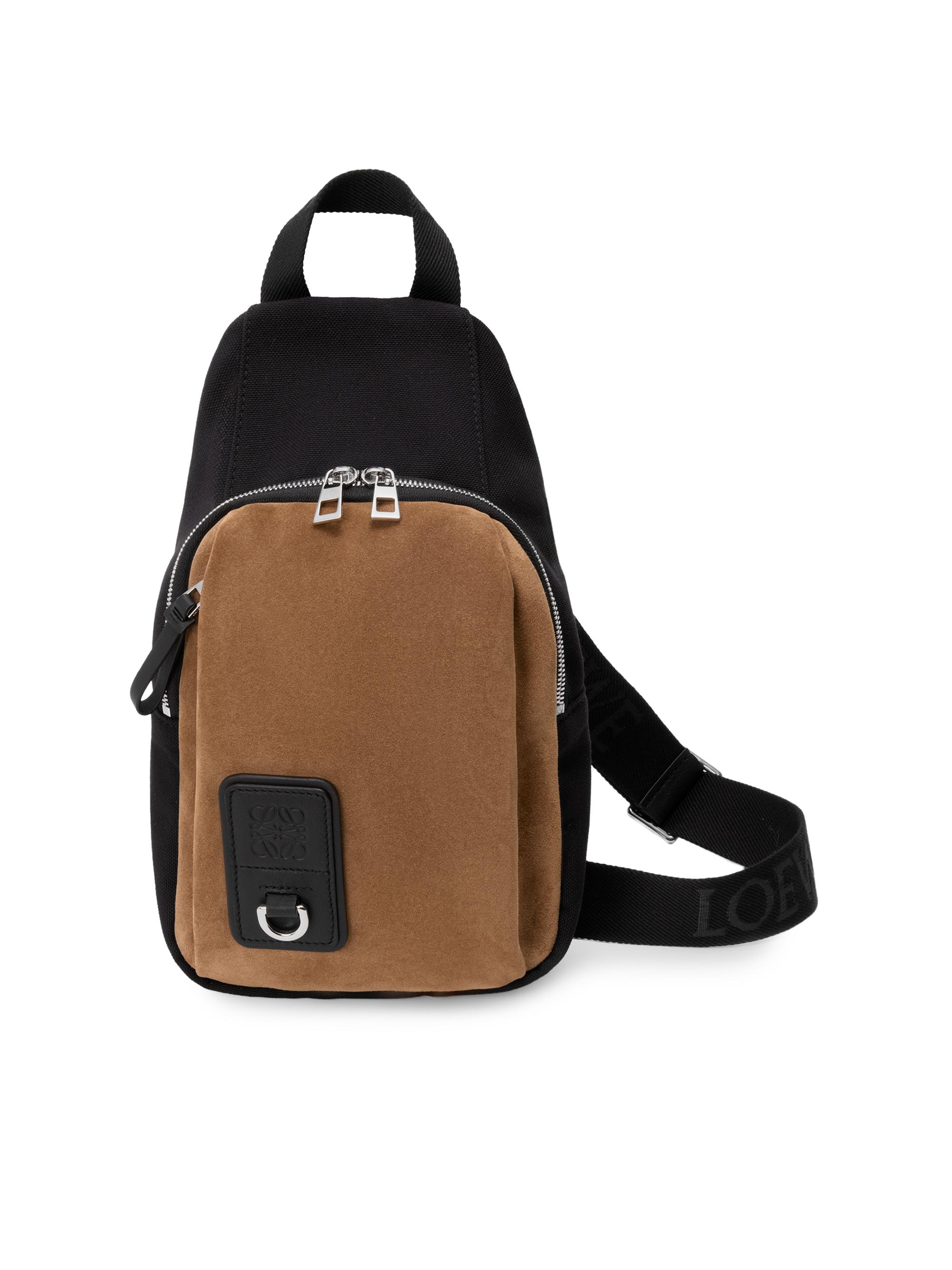 LOEWE Men's Flex Sling Bag - Black Dark Gold