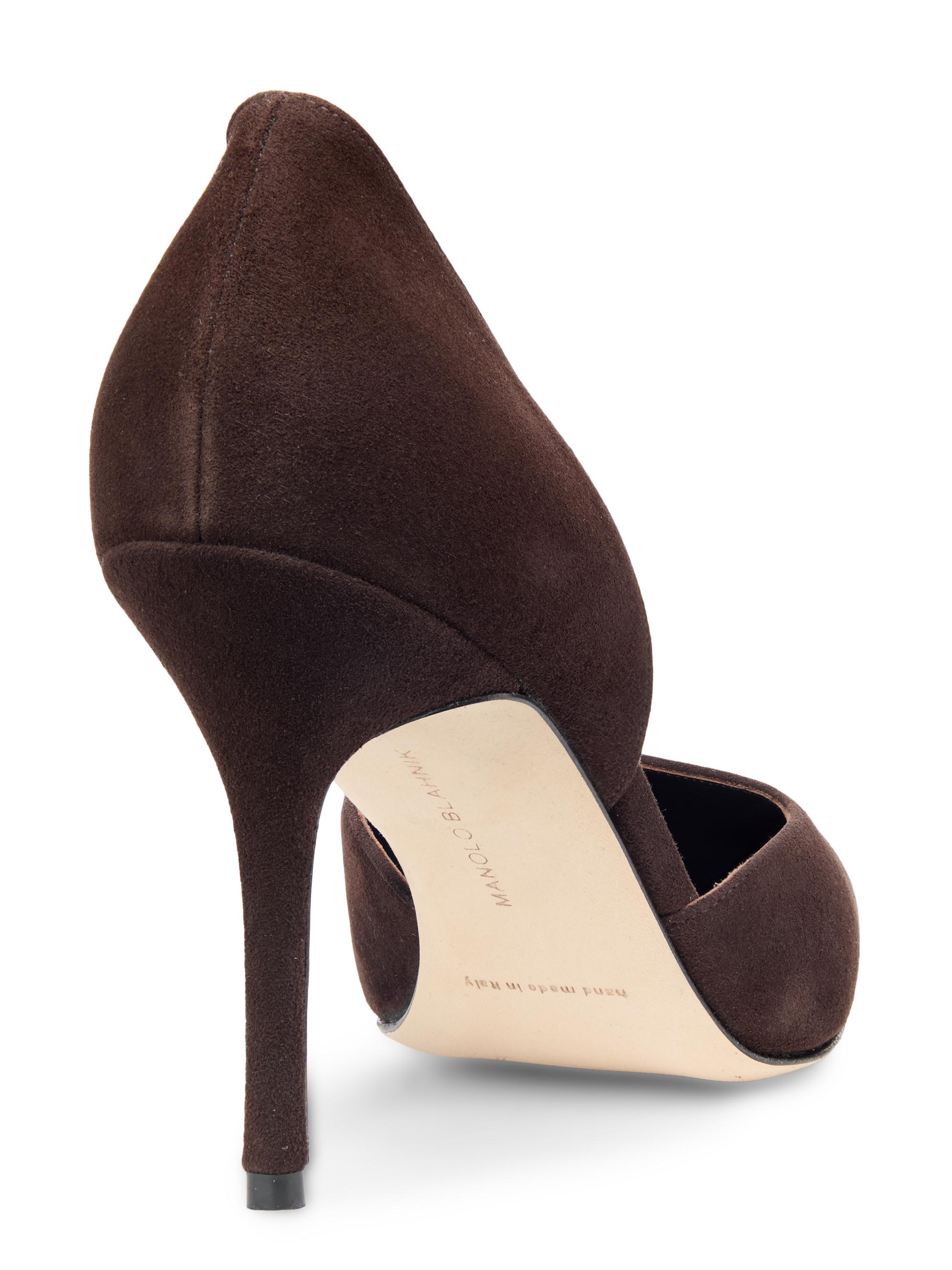 Manolo Blahnik Taylernu Suede D'Orsay Pumps | Saks Fifth Avenue