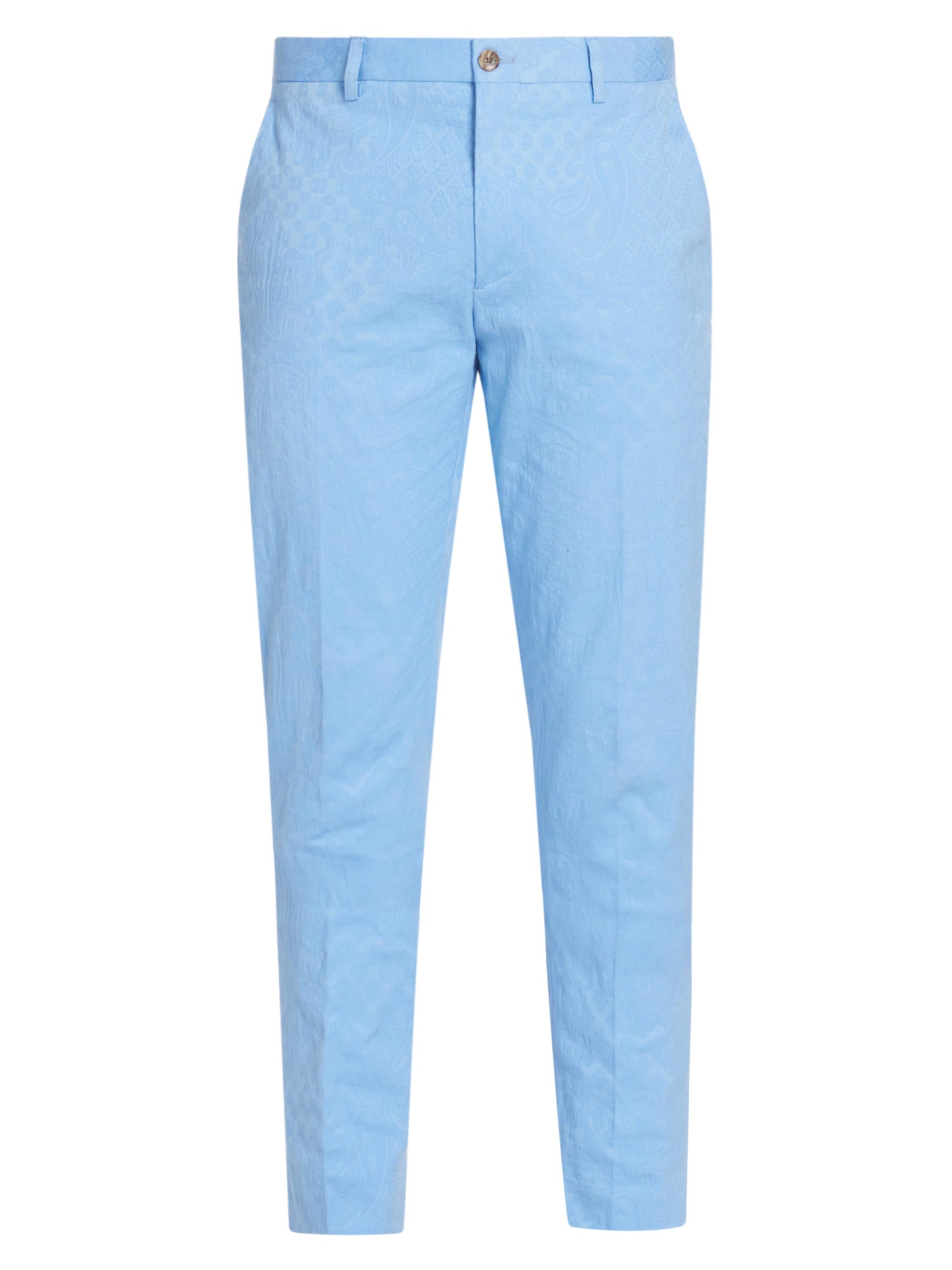 Etro Men's Roma Paisley Jacquard Trousers - Azzurro