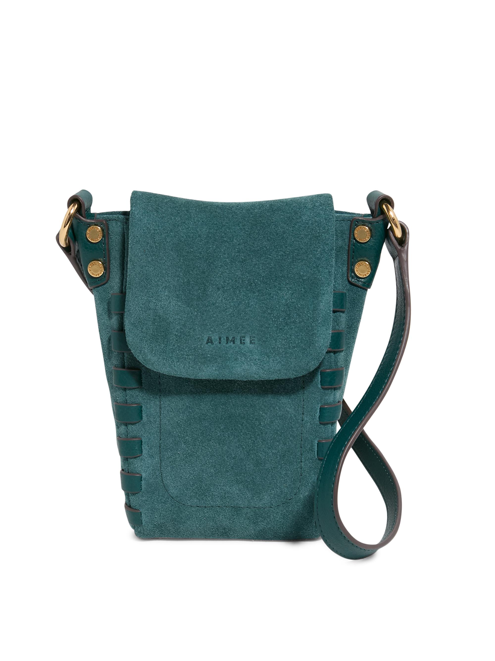 Aimee Kestenberg Women's Zen Phone Suede Crossbody Bag - Transform Teal